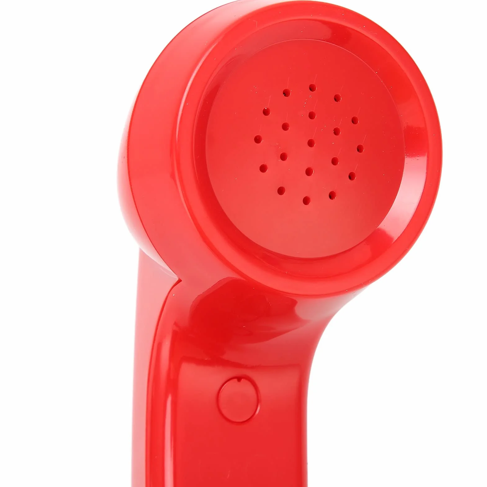 Słuchawka w Stylu Retro, Stary Zestaw Słuchawkowy z regulacją Głośności, Słuchawka Telefoniczna w Stylu Retro 3,5 Mm Odbiornik Telefonu Komórkowego do Wszystkich Smartfonów i (Czerwony)