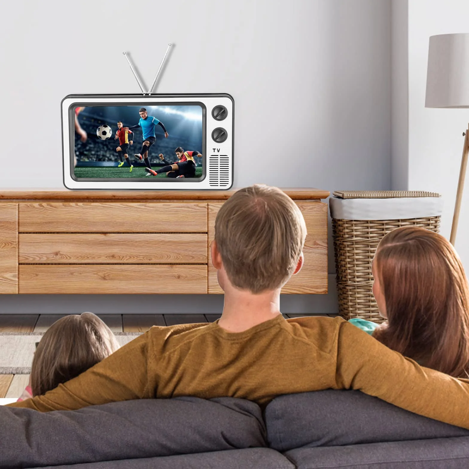 STEBRUAM Lupa ekranu 30.5 cm, cienki wzmacniacz do telefonu komórkowego 3D do oglądania filmów, składany ekran, powiększony stojak lustrzany, 4 razy 3D, do telefonu komórkowego (pomarańczowy)