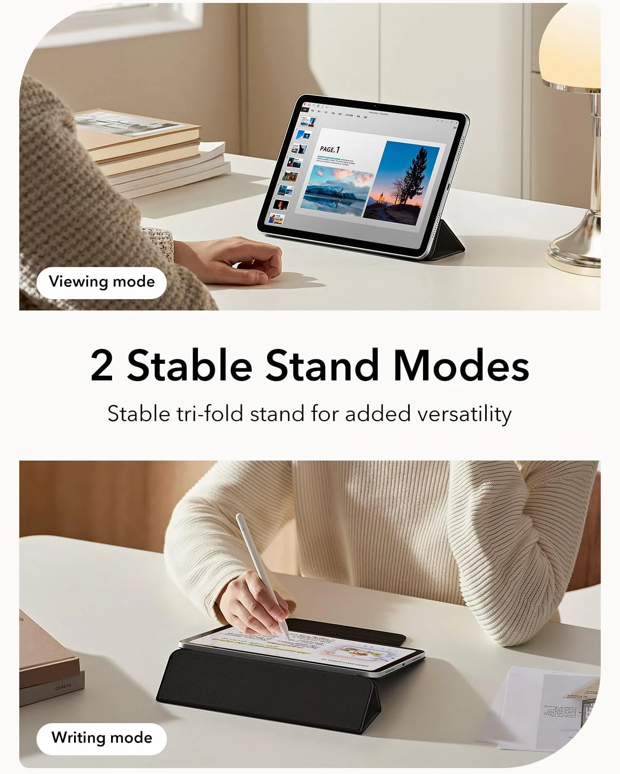 ESR Magnetyczne Etui na iPad Air 4 2020 10,1 cala Czarny