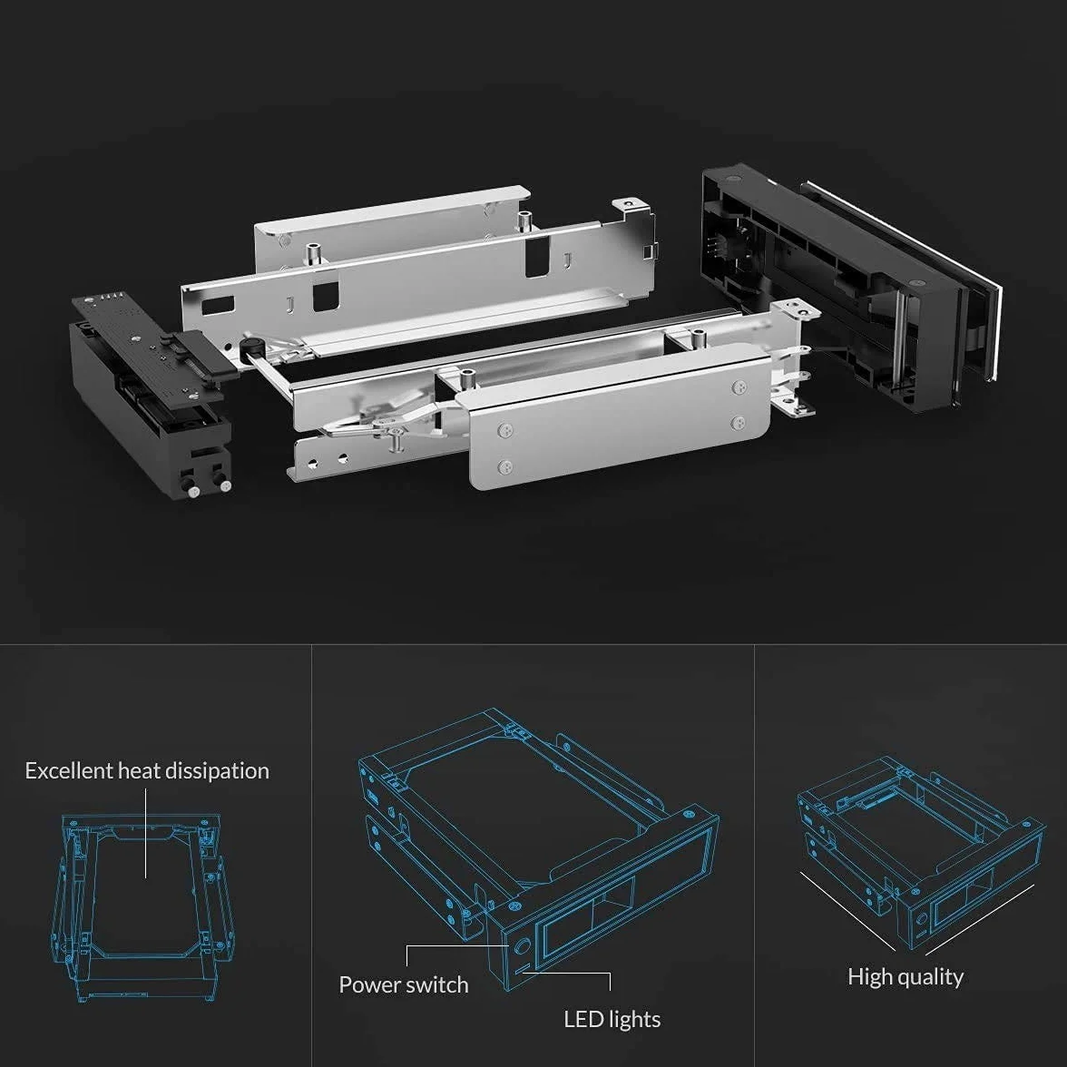 ORICO 3,5 cala SATA ramka na dysk twardy Tray Caddy