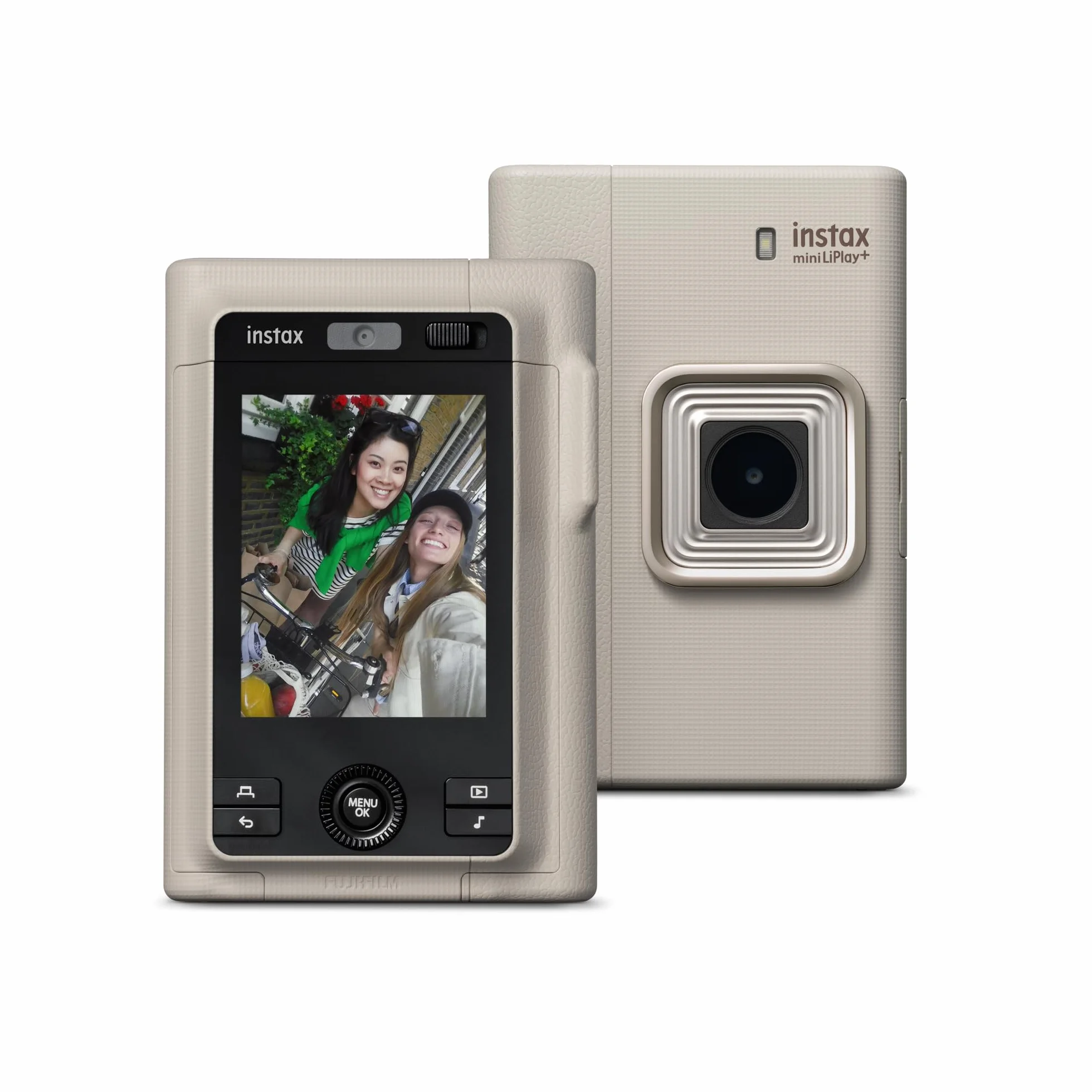 instax Mini Liplay+ Hybrydowy Cyfrowy Aparat Fotograficzny z Natychmiastowym Wywoływaniem Zdjęć i Drukarką Fotograficzną, z Tylnym Ekranem LCD o Wymiarach 6 x 4 cm, Funkcją Nagrywania Dźwięku