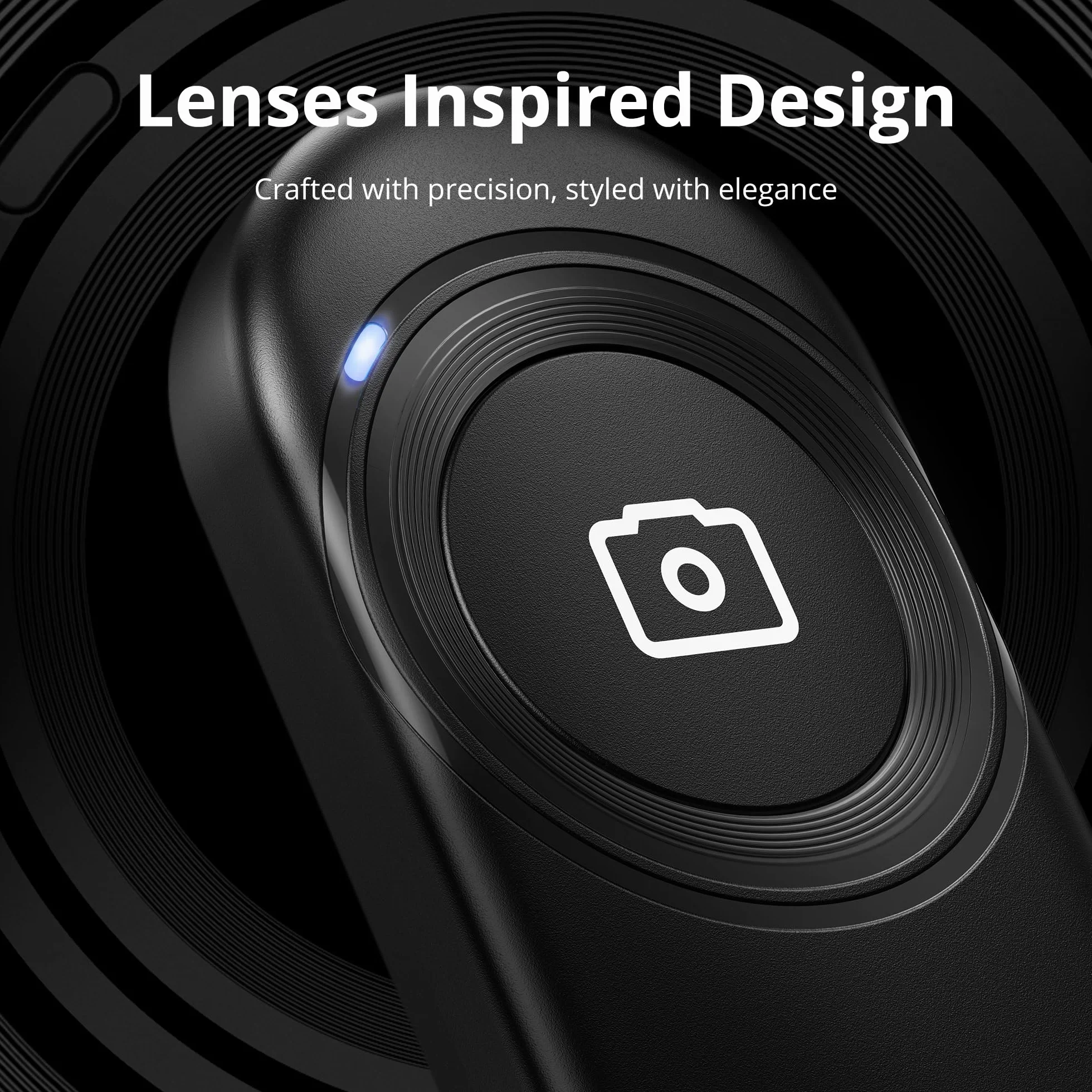 ATUMTEK Zdalny Wyzwalacz Bluetooth, Zdalny Spust Bluetooth 5.2 z Stabilnym Połączeniem, Kompatybilny z Smartfonami i Tabletami iPhone oraz Android, Idealny do Selfies i Zdjęć Grupowych