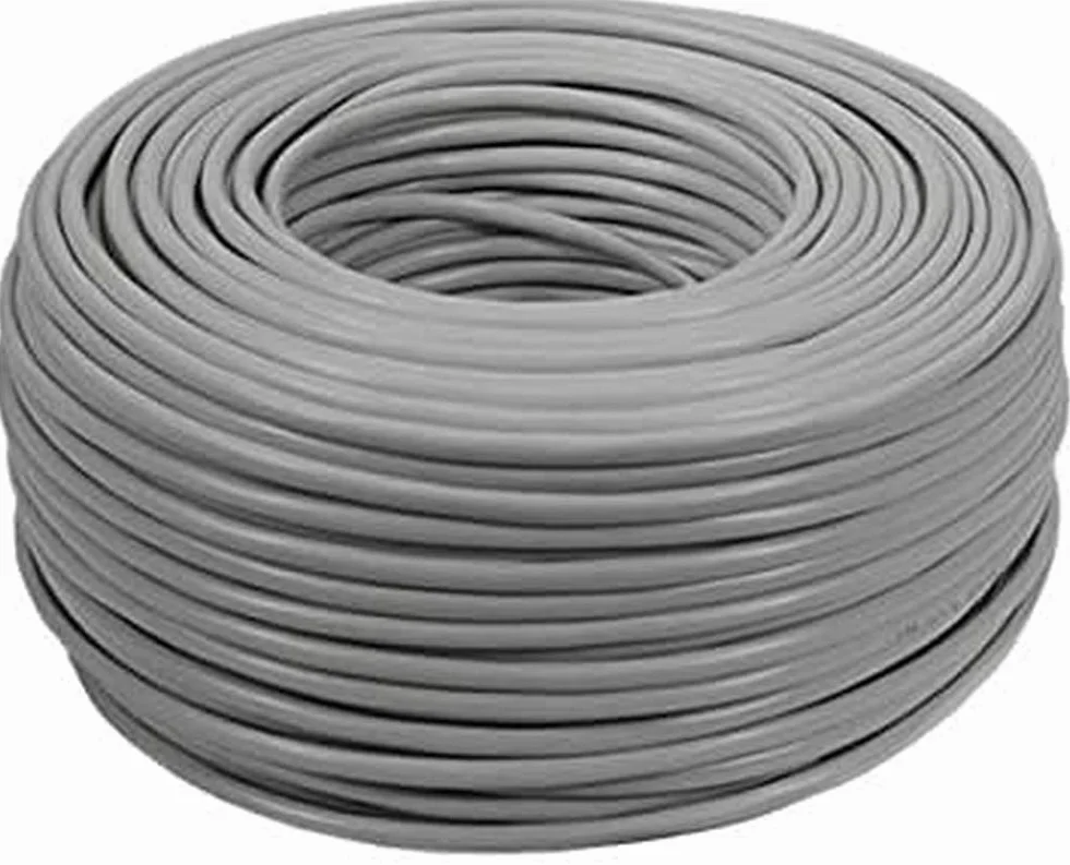 Maclean MCTV-579 Profesjonalny Kabel Sieciowy Ethernet, Elastyczny Kabel Instalacyjny LAN UTP Cat 5e 4 * 2 * 50 CCA 100 MHz 8-Żyłowy (100 m) Szary Kabel do Transmisji Danych, Kabel do Sieci