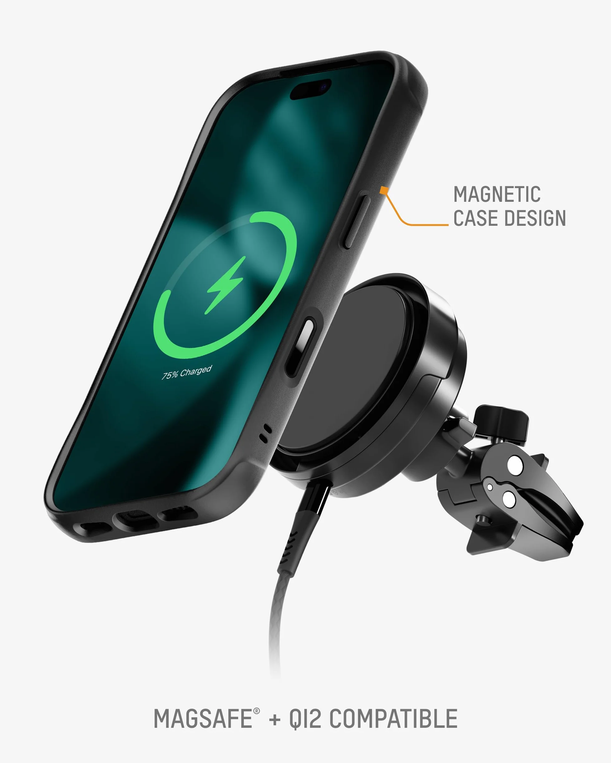Mous Etui na telefon 15.5 cm STD przezroczyste, kompatybilne z MagSafe - przejrzystość - etui ochronne na telefon 15.5 cm STD - odporne na zarysowania krystalicznie czyste i smukłe wzornictwo