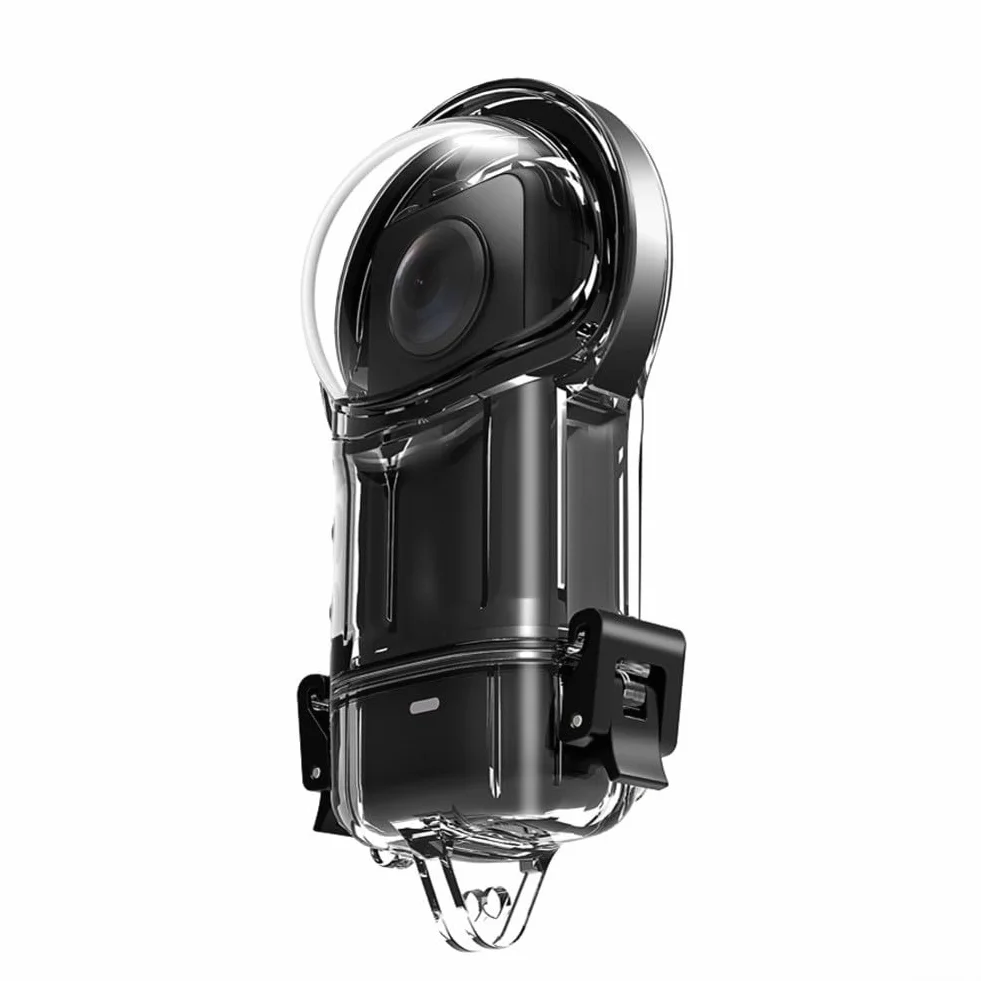 Podwodna obudowa do Insta360 X5, wodoodporna obudowa do nurkowania, przezroczysta powłoka odporna na zarysowania z uchwytem na wspornik, akcesoria do kamer akcji
