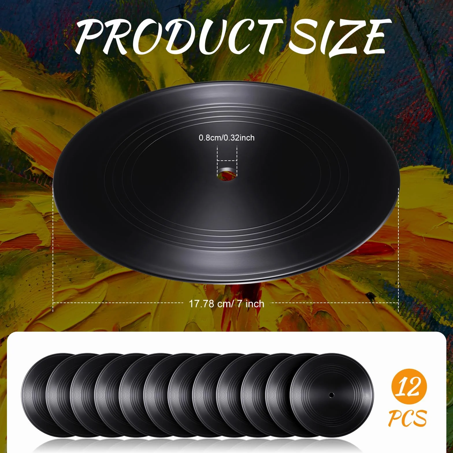 12 sztuk pustych płyt winylowych 18 cm płyta CD do dekoracji pokoju CD dekoracja ścienna płyty winylowe dekoracja na czarne fałszywe płyty dekoracje niezależna dekoracja pokoju sypialnia estetyka dekoracja pokoju DIY projekty