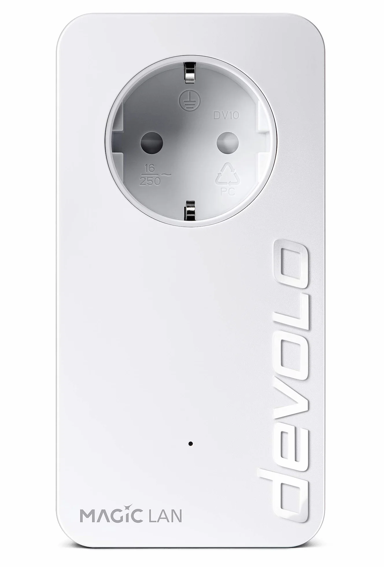 devolo Magic 1 LAN Starter Kit, adapter LAN Powerline – do 1200 Mbit/s, idealny do domowego biura i gier, 1 x złącze Gigabit LAN, dLAN 2.0, biały