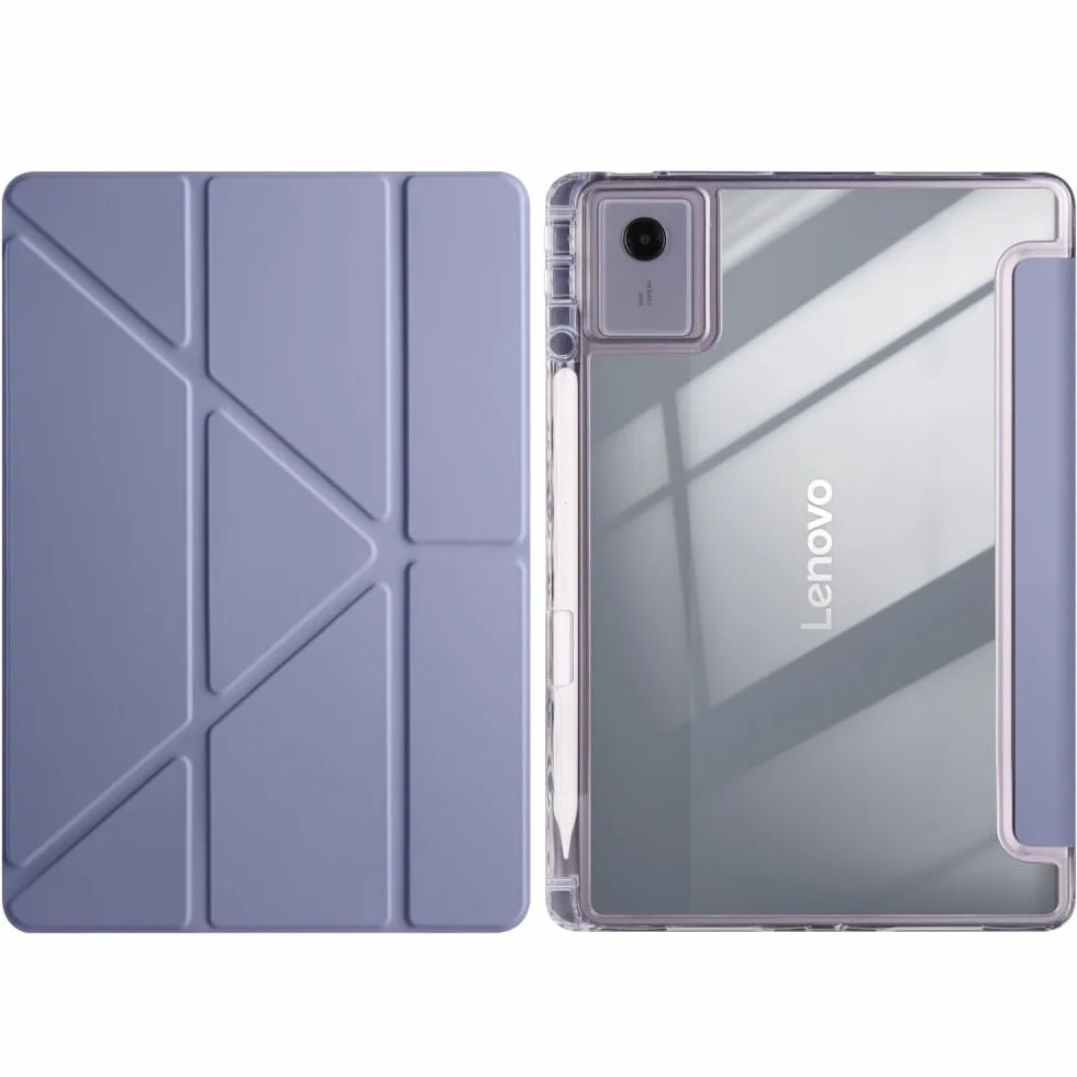 Generic etui kompatybilne z Xiaomi Mi Pad 6 Pro (kolor: lawendowy fioletowy) skórzany stojak z klapką twardy silikonowy pokrowiec na tył