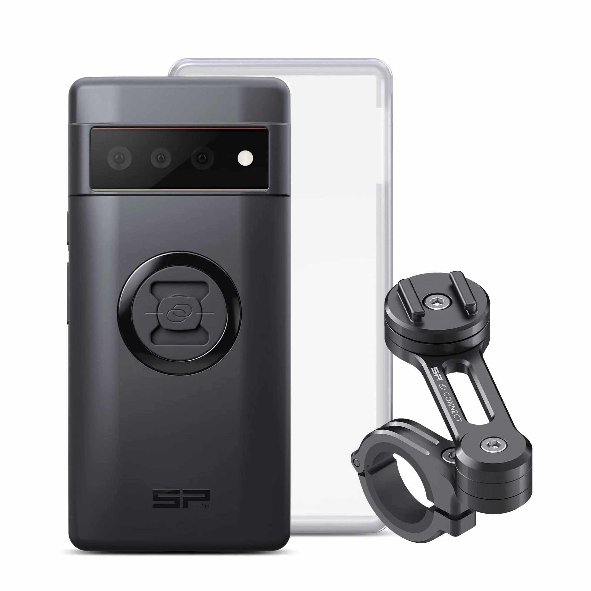 SP CONNECT Uchwyt na telefon komórkowy motocyklowy, wodoszczelny uchwyt na telefon komórkowy do motocykla, motoroweru, skutera, akcesoria do wszystkich smartfonów, takich jak iPhone Samsung, uchwyt na gadżet do nawigacji i telefonu