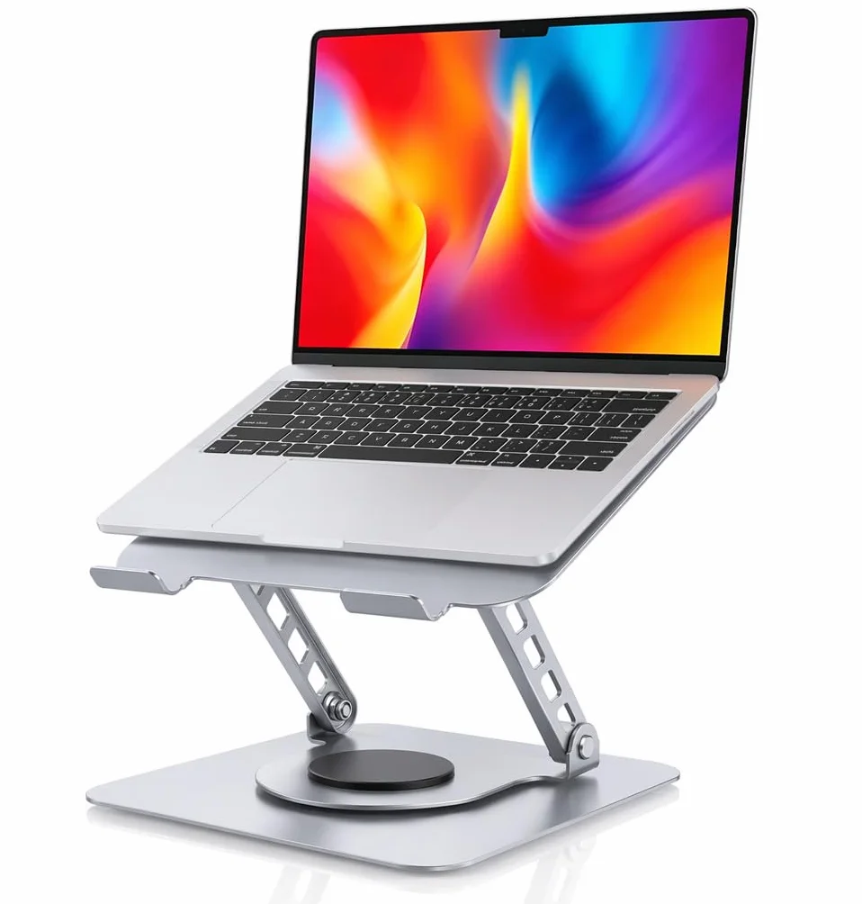 360° Obrotowy stojak na laptopa z regulacją wysokości, ergonomiczna podstawka na biurko, składany stojak na notebooka kompatybilny z MacBook Air Pro, 10-16 cali