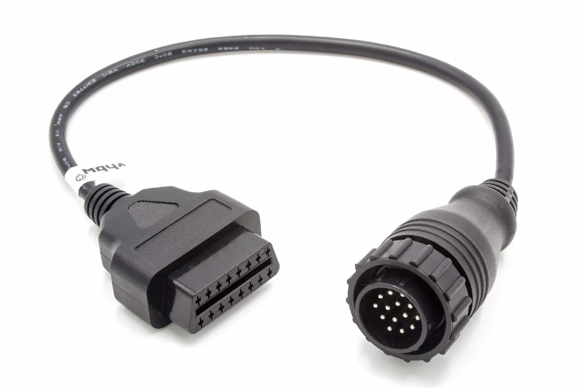 vhbw OBD adapter 14-pinowy OBD1 na OBD2 kompatybilny z Mercedes Vito, Sprinter, Volkswagen LT - 30 cm