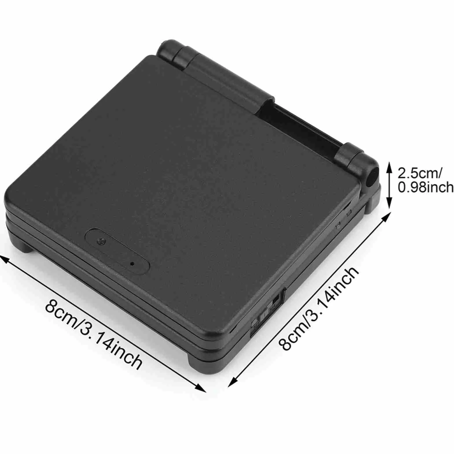 Przenośny Odtwarzacz CD Ochronna Obudowa ABS Game Boy Advance GBA SP Czarny