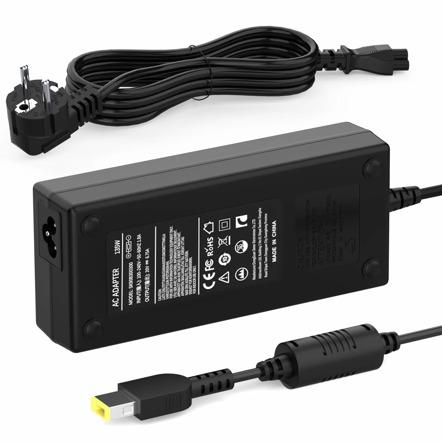 135W Laptop kabel ładujący zasilacz do Lenovo IdeaPad Gaming 3 Y40-70 Y50-70 Y70-70 Legion Y520 Y7000 R720 R720-15 ThinkPad T440P T460P T530 T540P W510 W540 ADL135NDC3A ADL135NLC3A ładowarka