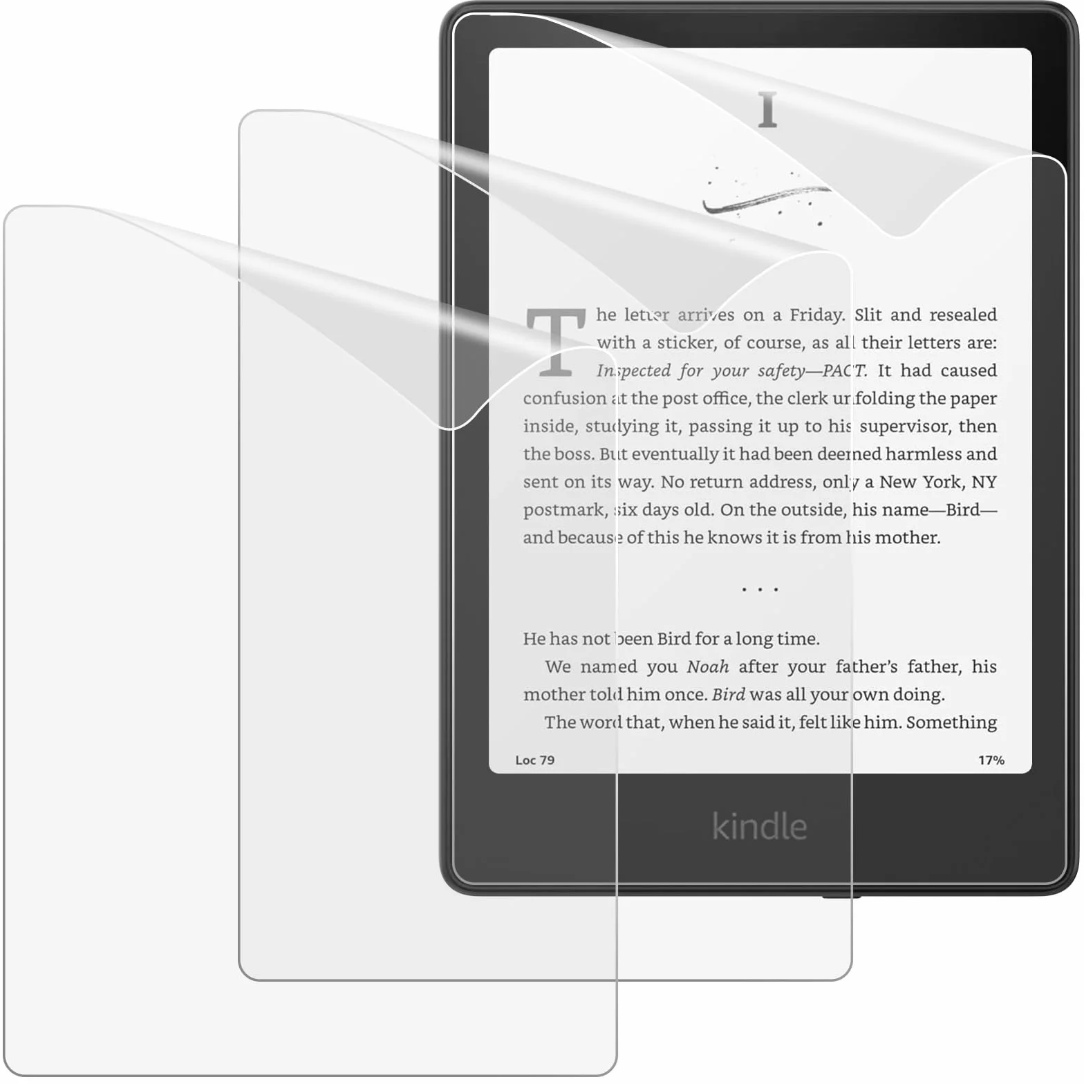 MoKo 3 Pack Screen Protector for 7" Kindle Paperwhite 12th Generation 2024 & Kindle Colorsoft Signature Edition - Anti Glare Matte PET Film