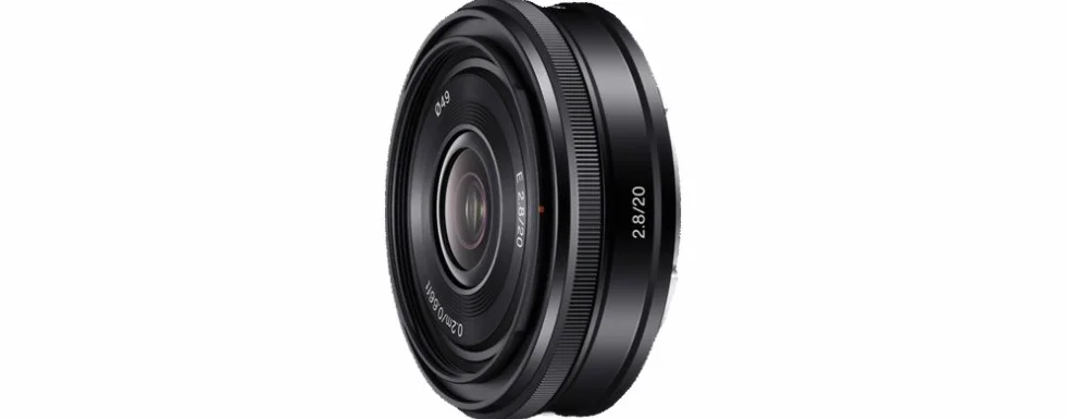 Sony E 20 mm F2.8 obiektyw szerokokątny z mocowaniem typu E, dedykowany do serii APS (a6000, a5100, a5000 i serii Nex), czarny.