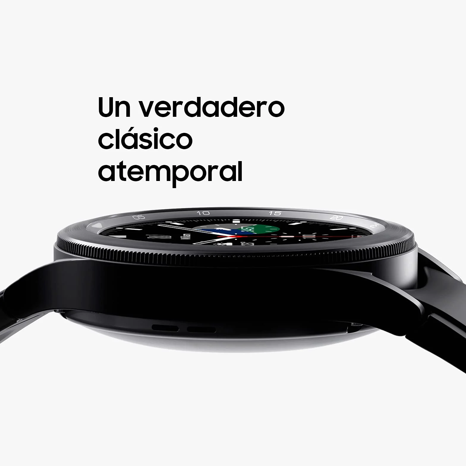 Samsung Galaxy Watch4 Classic - 46mm - czarny - inteligentny zegarek z opaską sportową na grzbiecie - Flouroelastomer - czarny - wyświetlacz 3,46 cm (1,4")