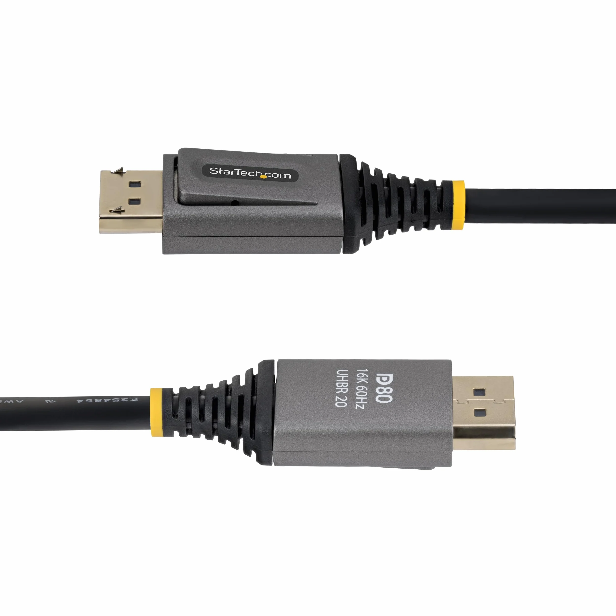 StarTech Kabel DisplayPort 2.1 o długości 2 m, certyfikat VESA DP80, 10K/8K 60 Hz, nieskompresowany, 16K 60 Hz / 8K 240 Hz z DSC 1.2a, kabel monitora DP 2.1