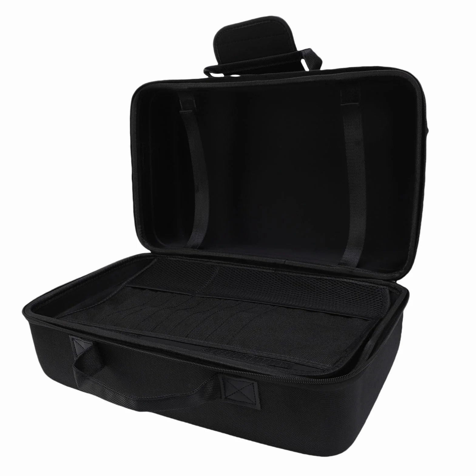 Generic Przenośna Torba Podróżna Konsoli Gier, Wodoodporna Konsola Ochronna Twarda Skrzynka do Przenoszenia dla Kontrolera Pionowe Kable Słuchawkowe (BLACK)