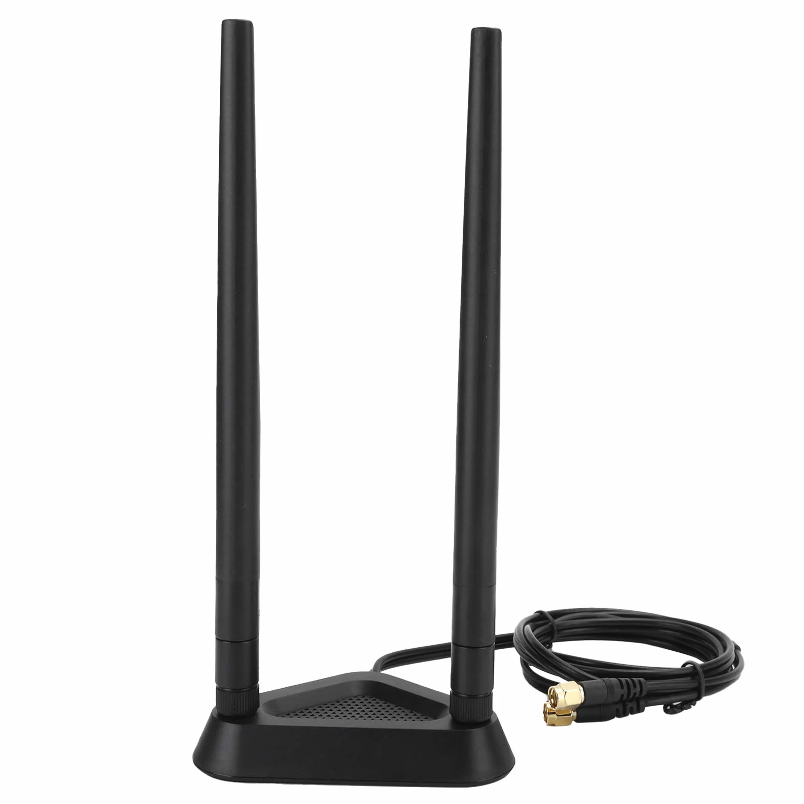 ASHATA Antena WiFi magnetyczna RP-SMA 1,1 m przedłużacz do routera