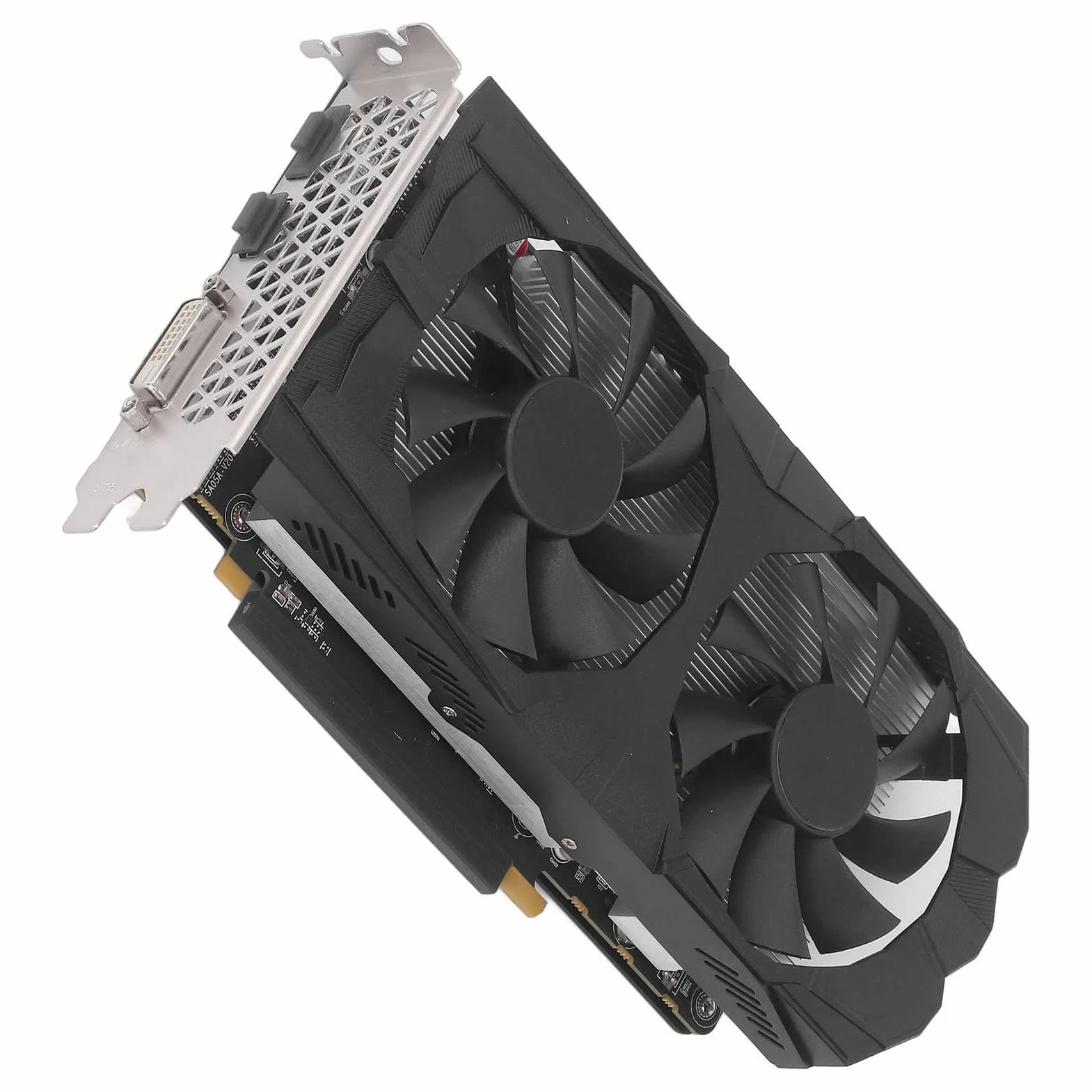 RX 580 karta graficzna, 256 bitów GDDR5 1284/1500 MHz PCI Express 3.0 karta graficzna dla graczy, HDMI DVI DP z dwoma wentylatorami chłodzącymi do biura i PC (RX580 8G D5)