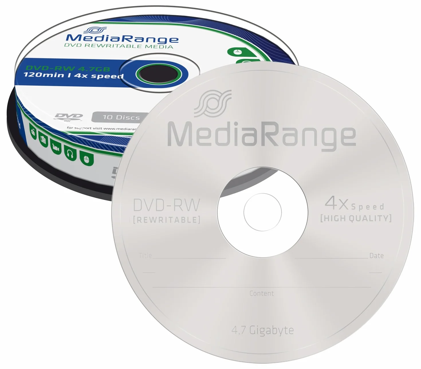 MediaRange MR450 DVD-RW 4,7 GB 10 sztuk