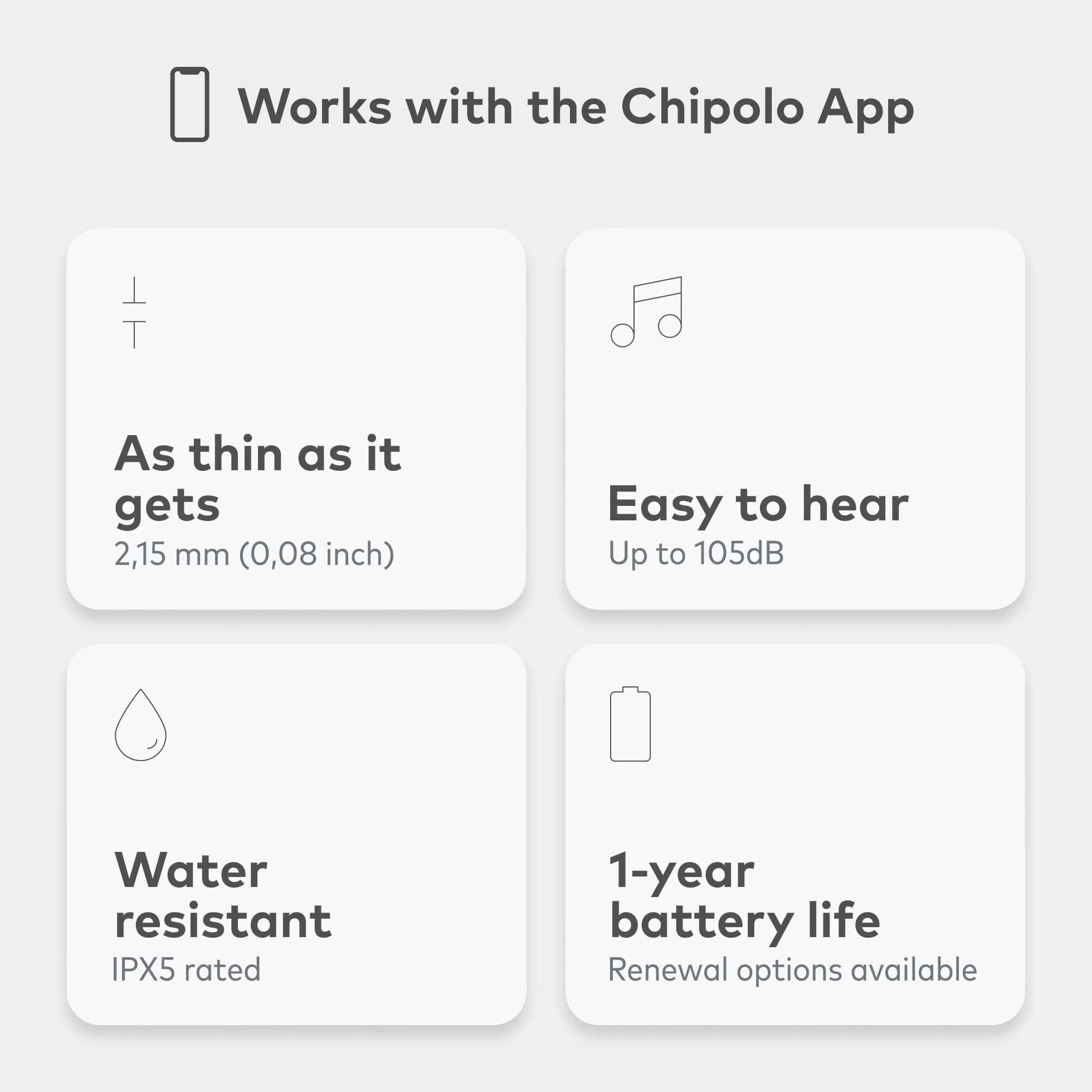 Chipolo CARD - 1 opakowanie - Wyszukiwarka portfela, Bluetooth Tracker do portfela, Bezpłatne funkcje Premium, Współpracuje z aplikacją Chipolo (kompatybilną z iOS i Androidem) BIAŁY