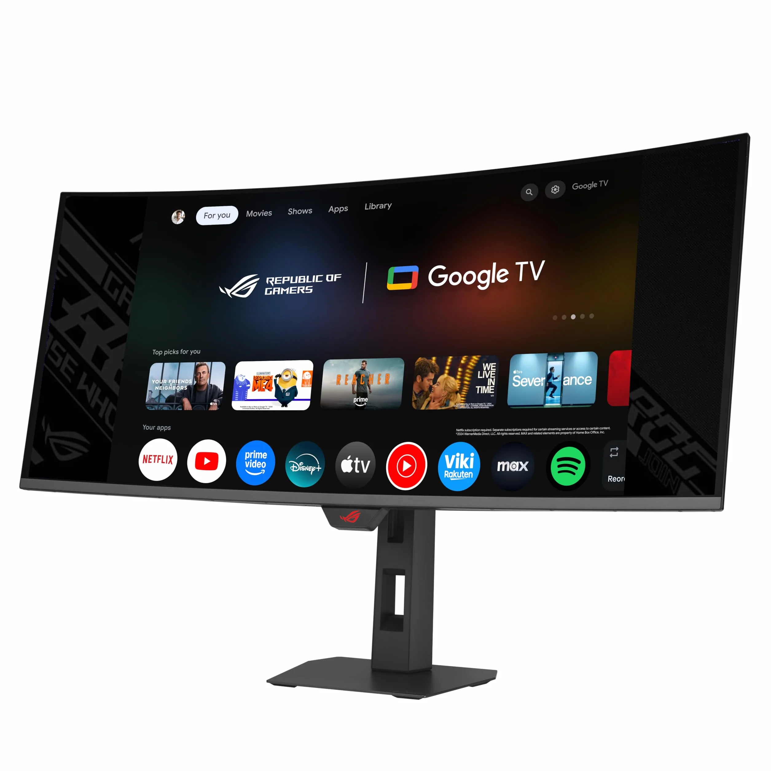 ASUS ROG Strix OLED XG34WCDMTG, zakrzywiony monitor do gier, 34", QD-OLED (3440 x 1440), 0,03 ms Response Time, 240 Hz, kompatybilny z FreeSync i G-Sync, WiFi 6, Dolby Vision i Atmos, czarny