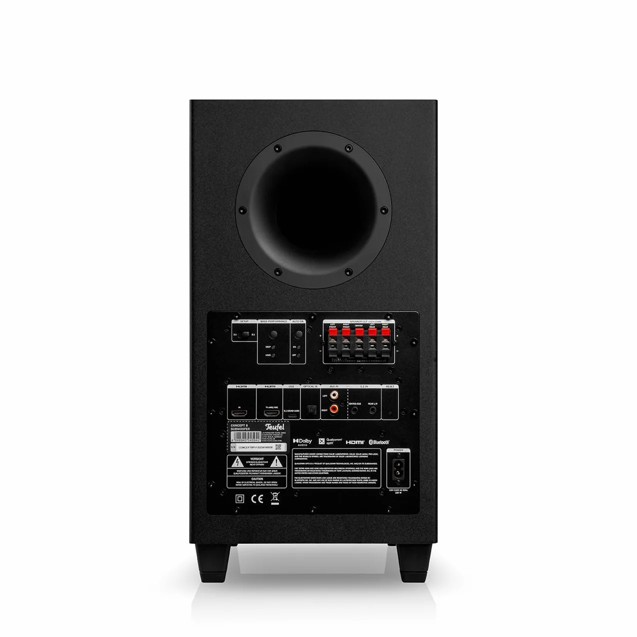 Teufel CONSONO 35 Concept Surround 5.1 zestaw gotowy do gry, kompletny system 5.1 zapewniający prawdziwy dźwięk przestrzenny podczas gier, dźwięku filmu i muzyki (biały)