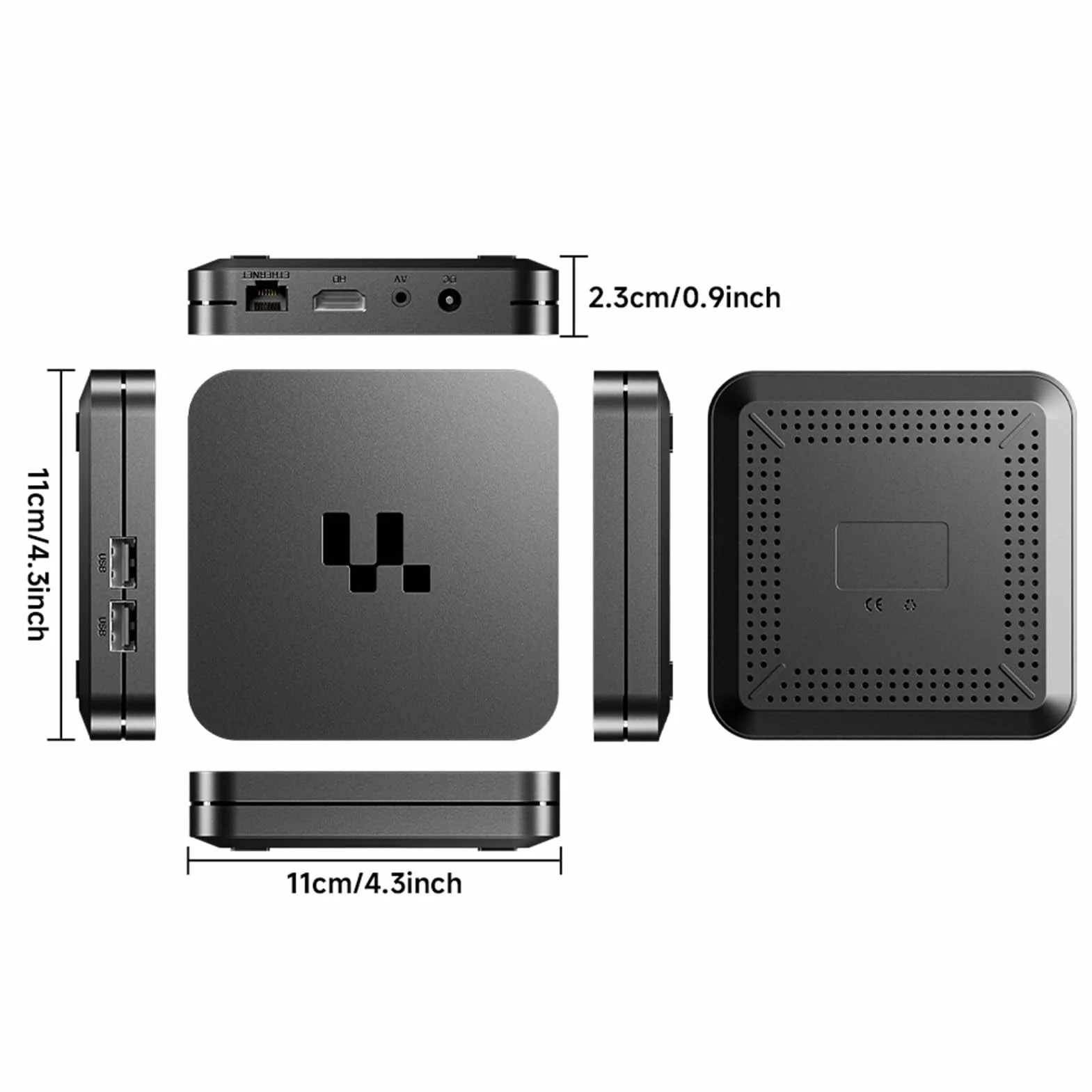Tosuny TV Box 4K UHD, Urządzenie do Strumieniowego Przesyłania Telewizji z Systemem Android 16.0, Czterordzeniowy Procesor, 2 GB RAM i 16 GB ROM, Bluetooth i WiFi 2.4/5G, Dekodowa (BLACK)