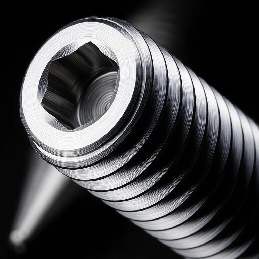 PrecisionGeek - Kolce Głośnikowe M10 x 55mm L- 75mm, Stal Nierdzewna, z Gniazdem Imbusowym (4 sztuki)
