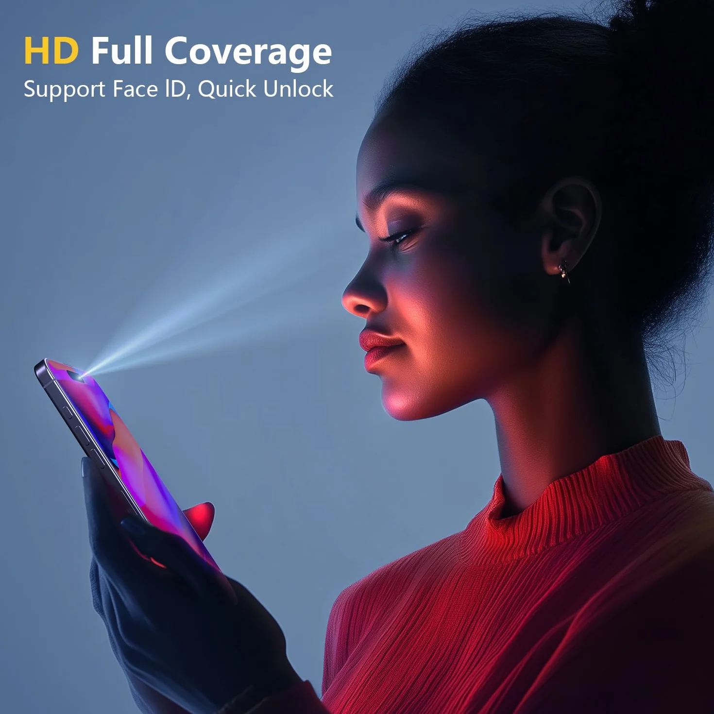 X-it 2-pak ochraniaczy ekranu do iPhone'a 16 Pro (6,3 cala), szkło hartowane 9H+, automatyczne usuwanie kurzu, ochrona klasy wojskowej, bez pęcherzyków powietrza, pełne pokrycie, przyjazna dla obudowy
