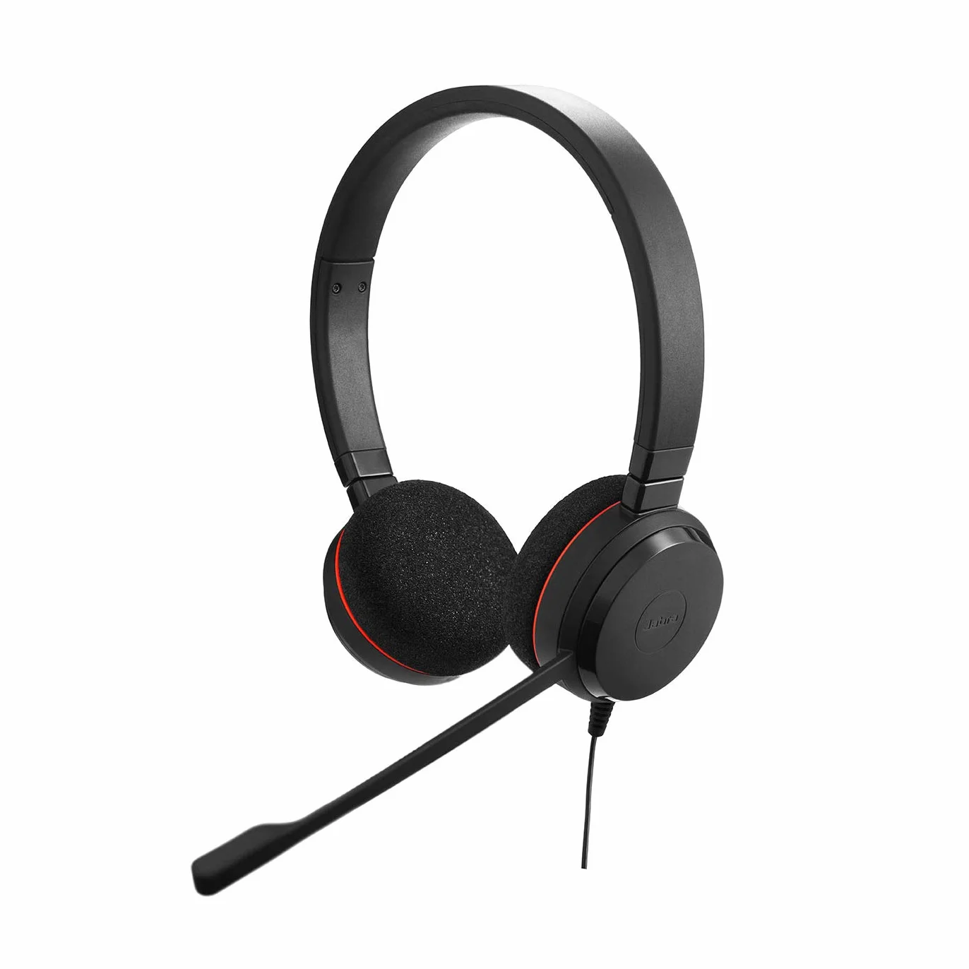 Jabra Evolve 20 UC zestaw słuchawkowy stereo z pasywną redukcją szumów, kabel USB, czarny
