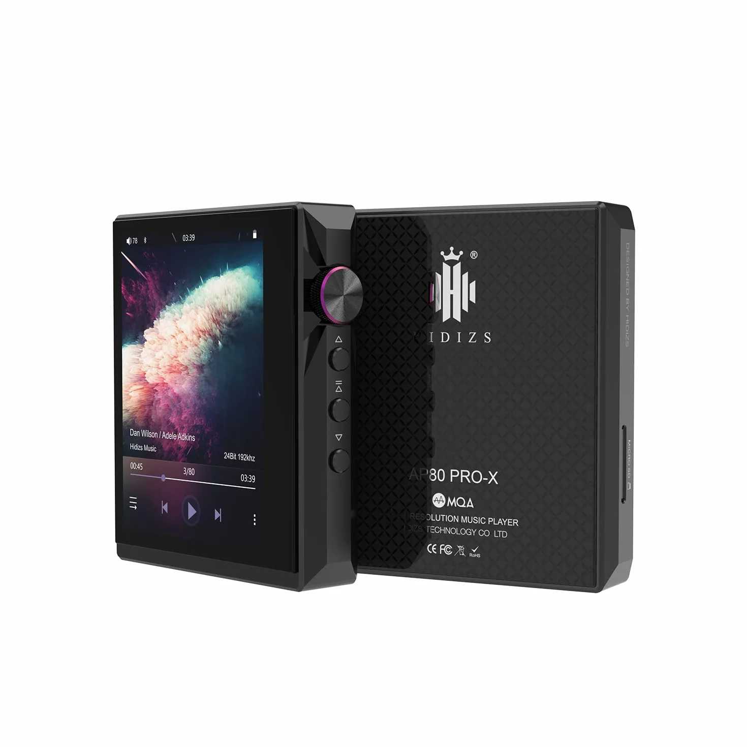 Hidizs AP80 PRO-X Odtwarzacze MP3 z Bluetooth, cyfrowe odtwarzacze audio, zrównoważony odtwarzacz muzyki bez strat, podwójny ESS9219C, chipy DAC, obsługuje MQA 8X/LDAC/apt-X/AAC/USB DAC/DSD256