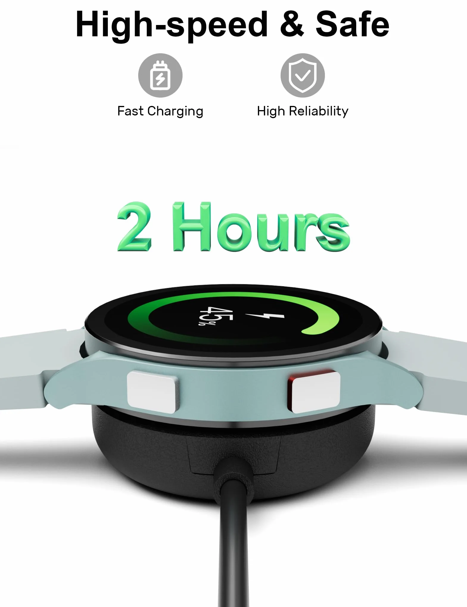 Ładowarka do Samsung Galaxy Watch 7/Ultra/FE/6/6 Classic/5 Pro/5/4/4 Classic/3/Active 2/Active 100 cm magnetyczny bezprzewodowy kabel USB do ładowania zamiennik do stacji ładującej Galaxy