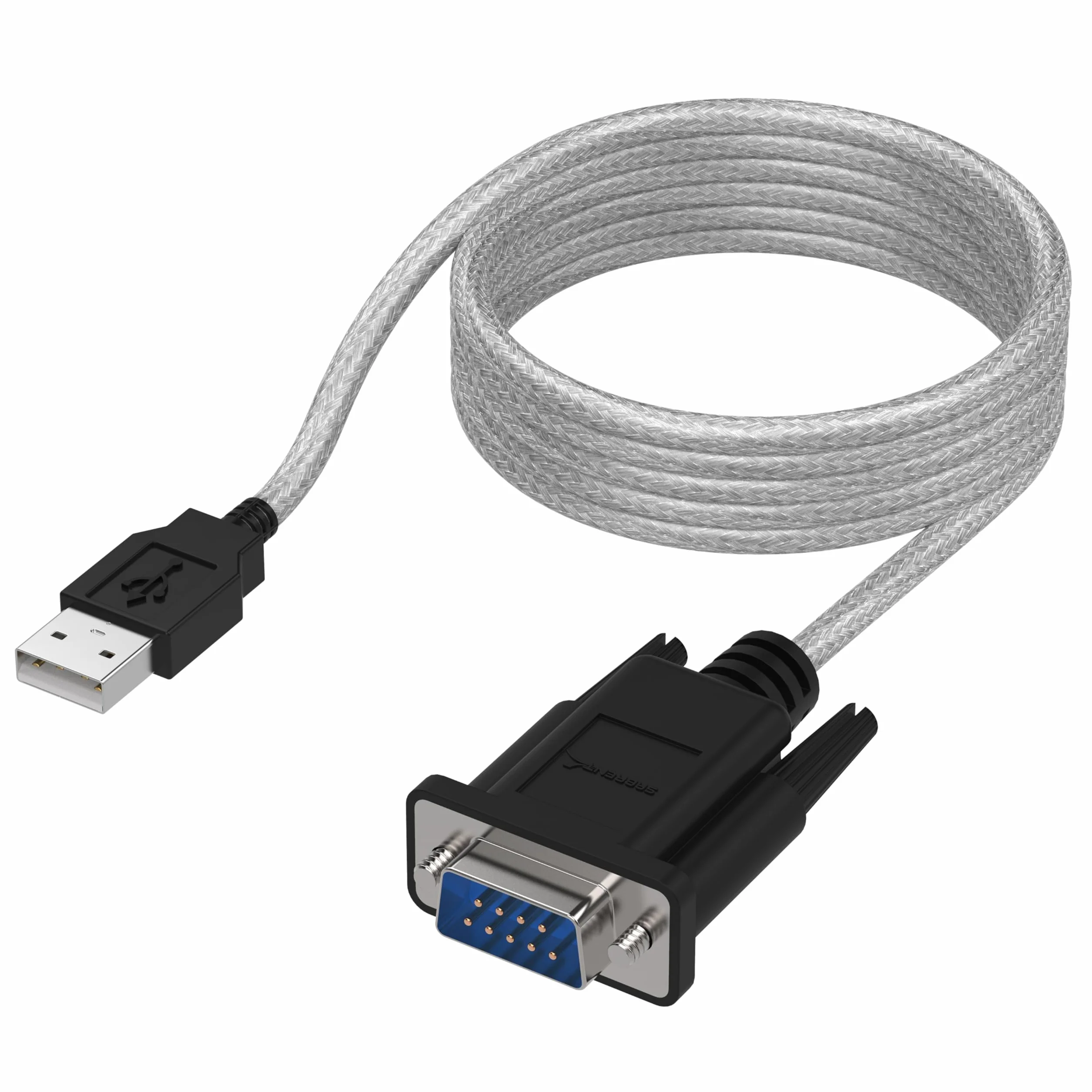 Sabrent Adapter USB na szeregowy (1,8 m) USB na RS232 kabel szeregowy, kabel konwertera DB-9 (9-biegunowy) do Windows, Mac OS, Linux (SBT-USC6K)
