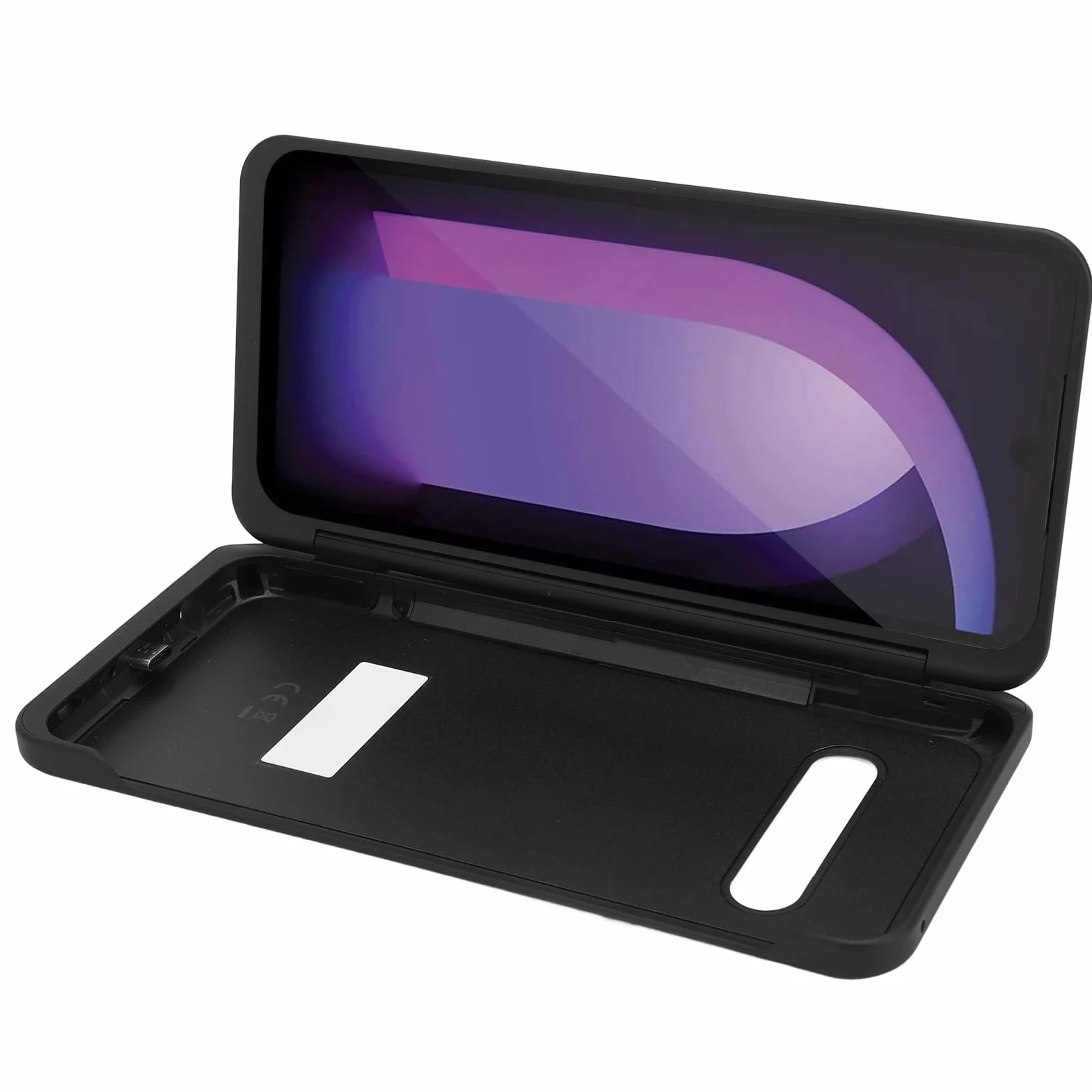 Sxhlseller Etui na Telefon z Dwoma Ekranami, Składana, Odpinana Obudowa z Dwoma Ekranami, Zamiennik Obudowy Telefonu z z Magnetycznym Adapterem Typu C, dla V60 dla 5G LM V605N