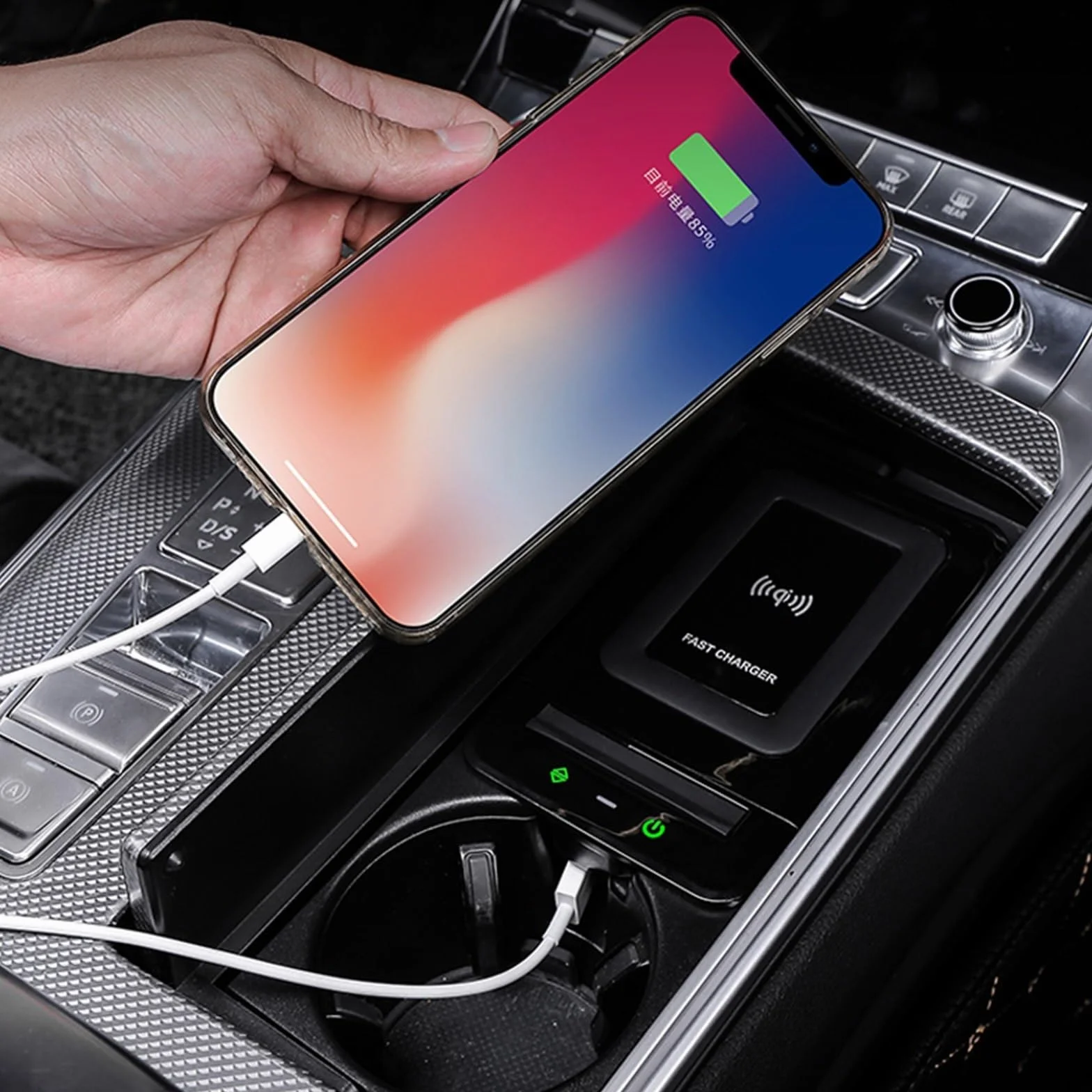 Szybka ładowarka samochodowa do telefonu komórkowego, A6L A7 2019 2020 2021 Zapalniczka Ładowarka Podwójny adapter ładowarki samochodowej USB