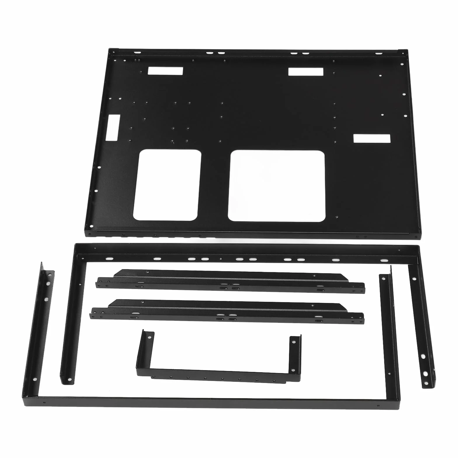 KIMISS Stojak na Komputer PC Typu Open Air do Samodzielnego Montażu do Płyt Głównych ATX/MATX/ITX - Konstrukcja Umożliwiająca Układanie w Stosy Obsługująca Karty Graficzne X79 X99 dla Lepszego