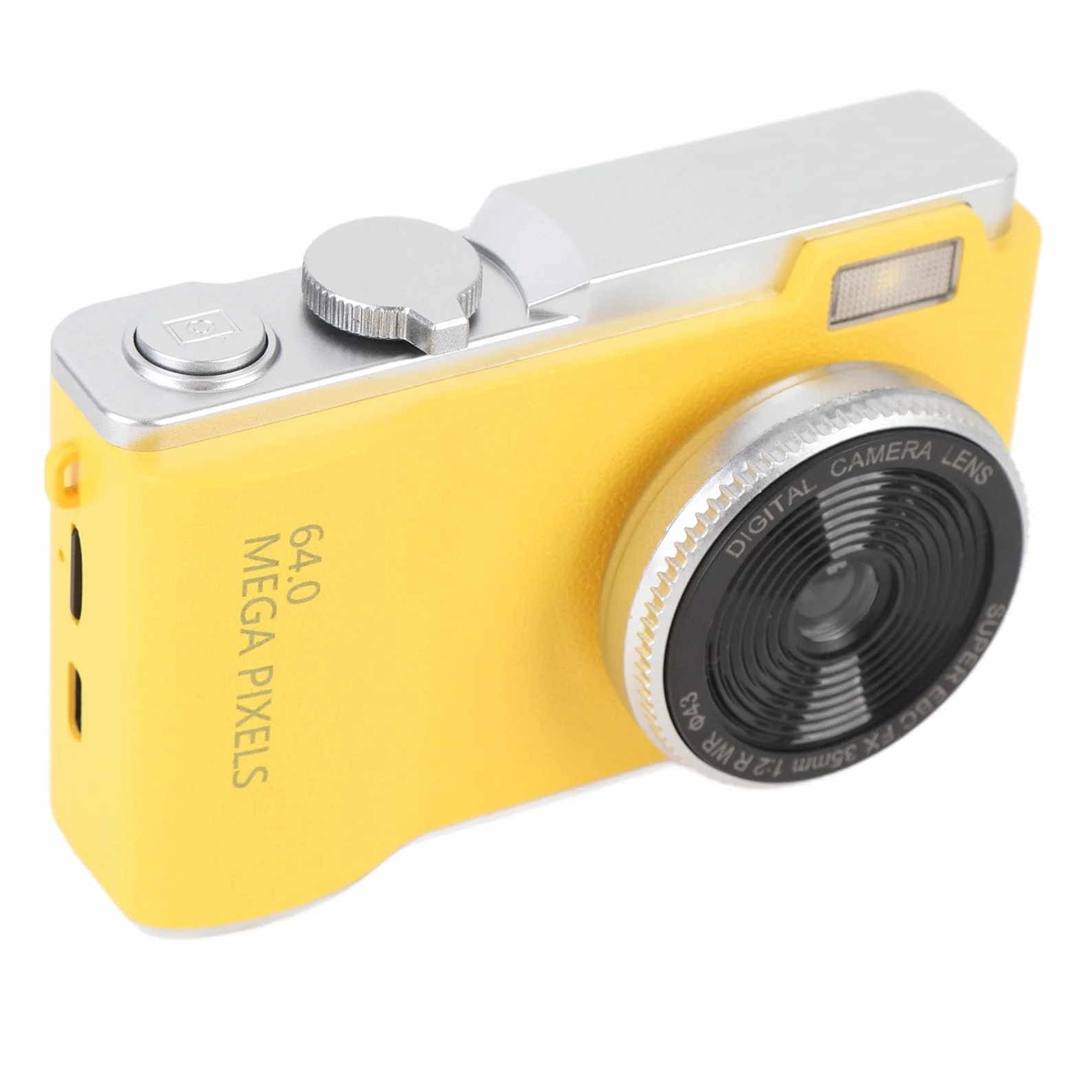 Cyfrowy Aparat Fotograficzny 4K do Fotografii, Kamera 64 MP do Vlogowania na YouTube z Kolorowym Ekranem IPS o Przekątnej 2,4 Cala, Przenośna Kamera CCD z 16-krotnym Zoomem (32GB)