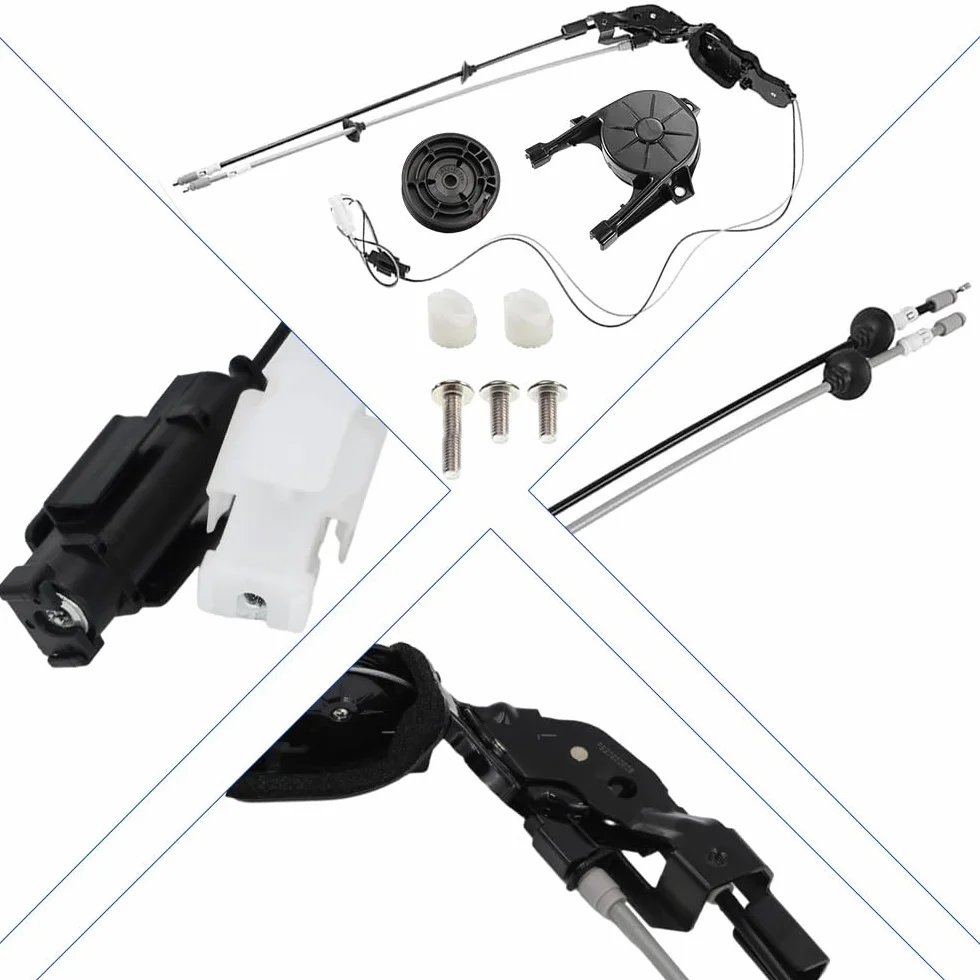 Zestaw kabli do drzwi przesuwnych kompatybilny z Toyota Sienna 3,5 l DOHC V6 24 V ENG.Code, 2GRFE 2007-2010 85620-08042 tylne prawe