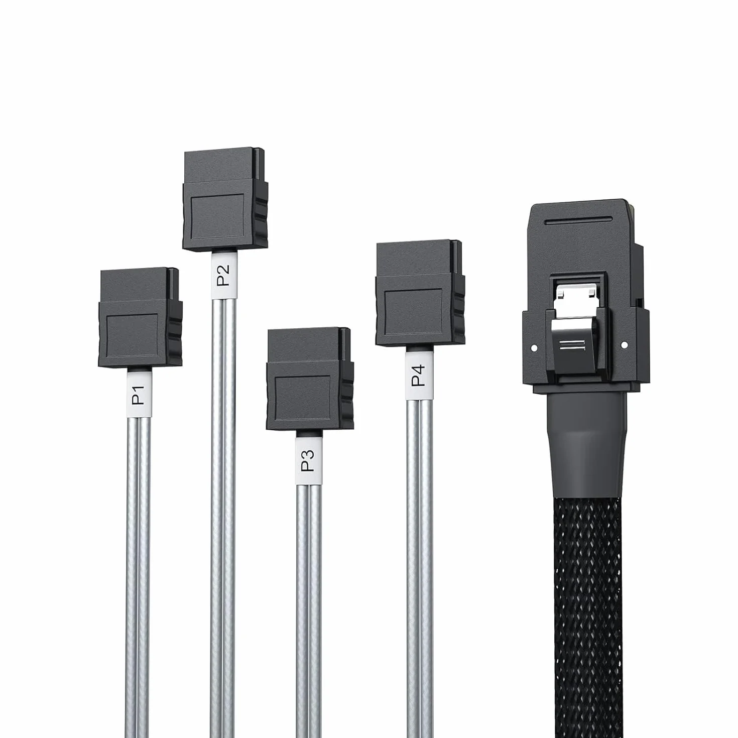 10Gtek MiniSAS SFF-8087 kabel do 4 x SATA 0,5 m do kontrolera RAID