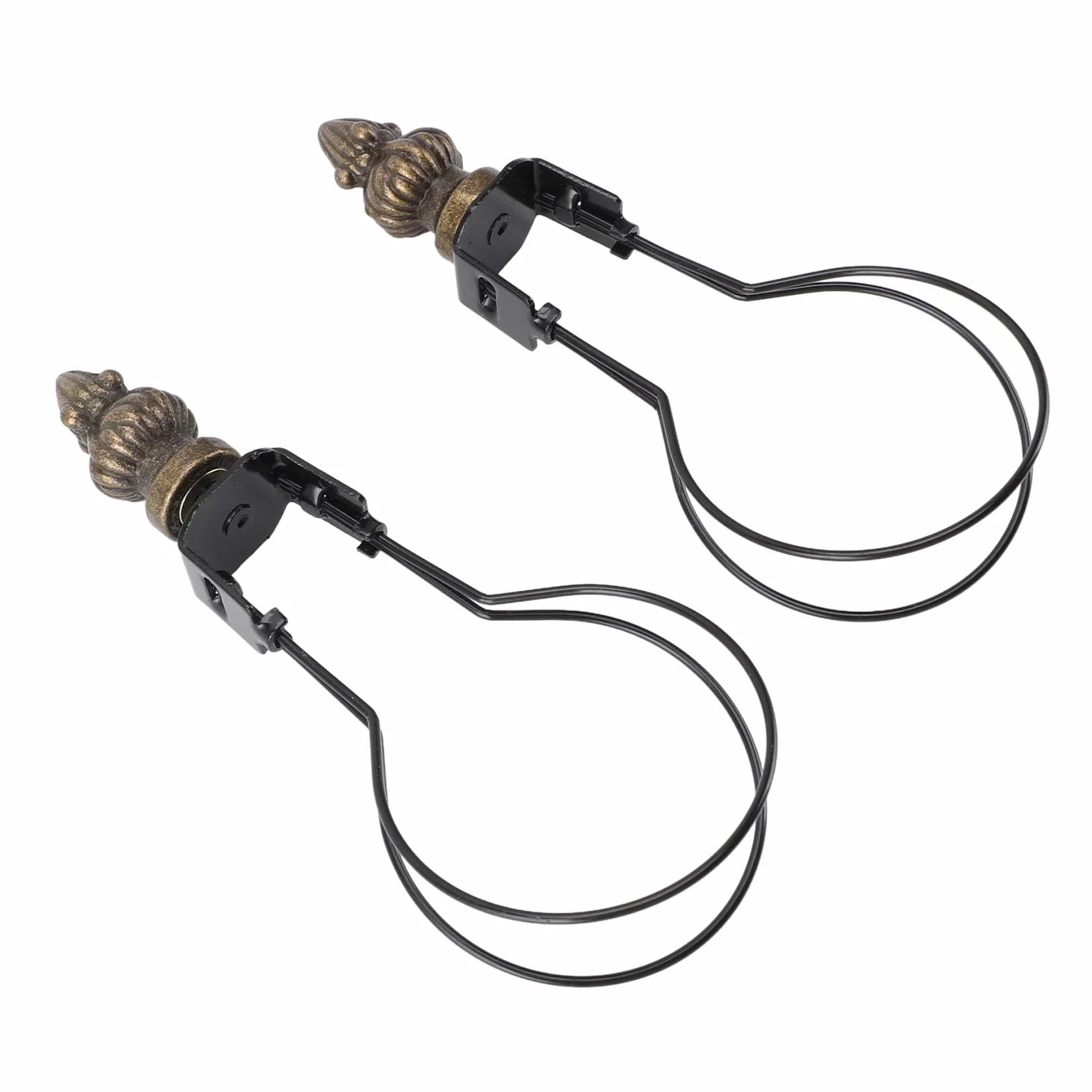 Adapter do Abażuru, Uchwyt na Abażur Nowoczesny Stylowy Metal 2 szt. Adapter do żarówki Lampy Klips na Abażurze do Lampy Podłogowej, Lampy Stojącej, żyrandola