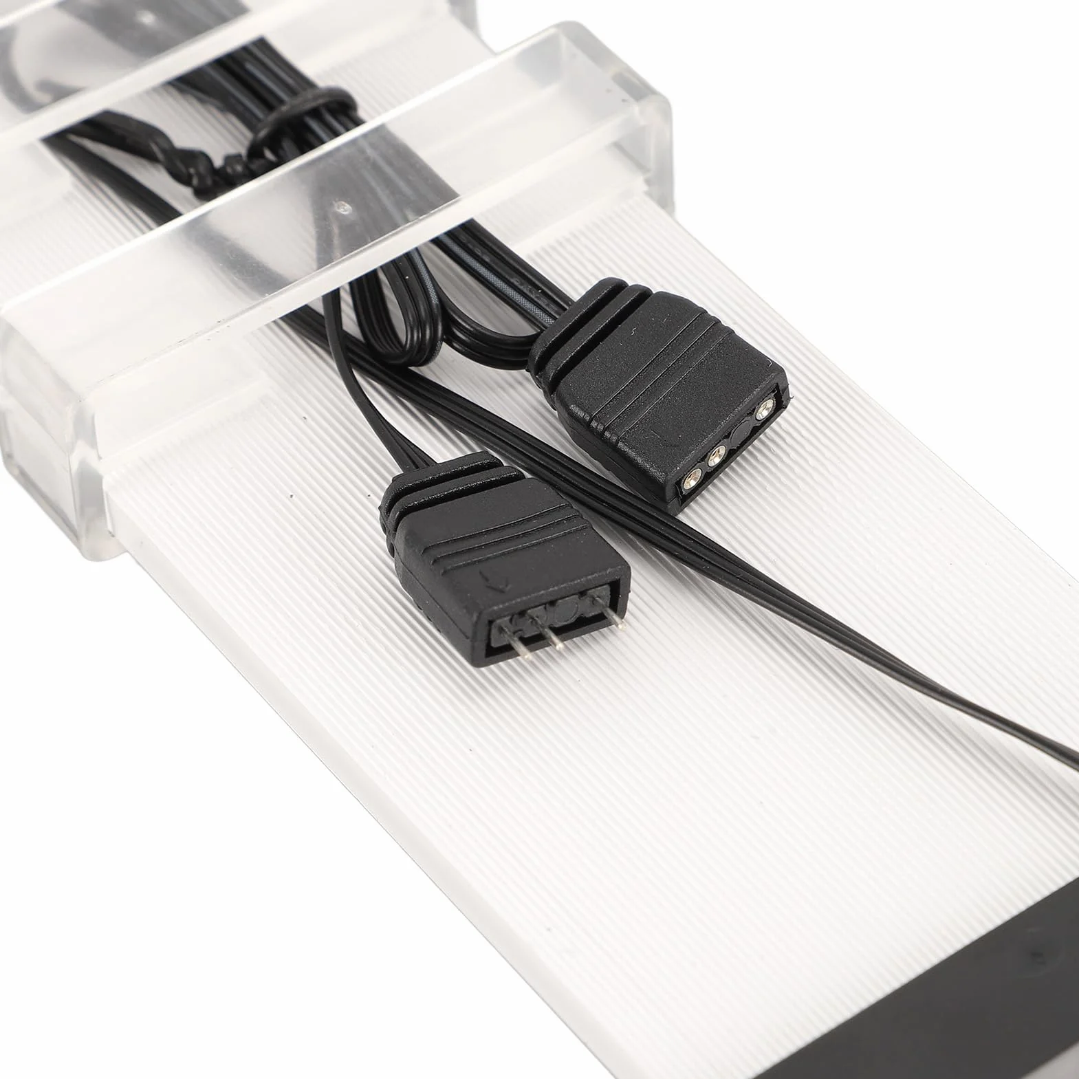 Kabel Zasilacza ARGB, Kabel ARGB PC do Przedłużacza Zasilania Płyty Głównej, 5V 3-pinowy, Zginany Silikonowy Przedłużacz Zasilania ARGB do Procesora (Szeroki X12 (dla kabla