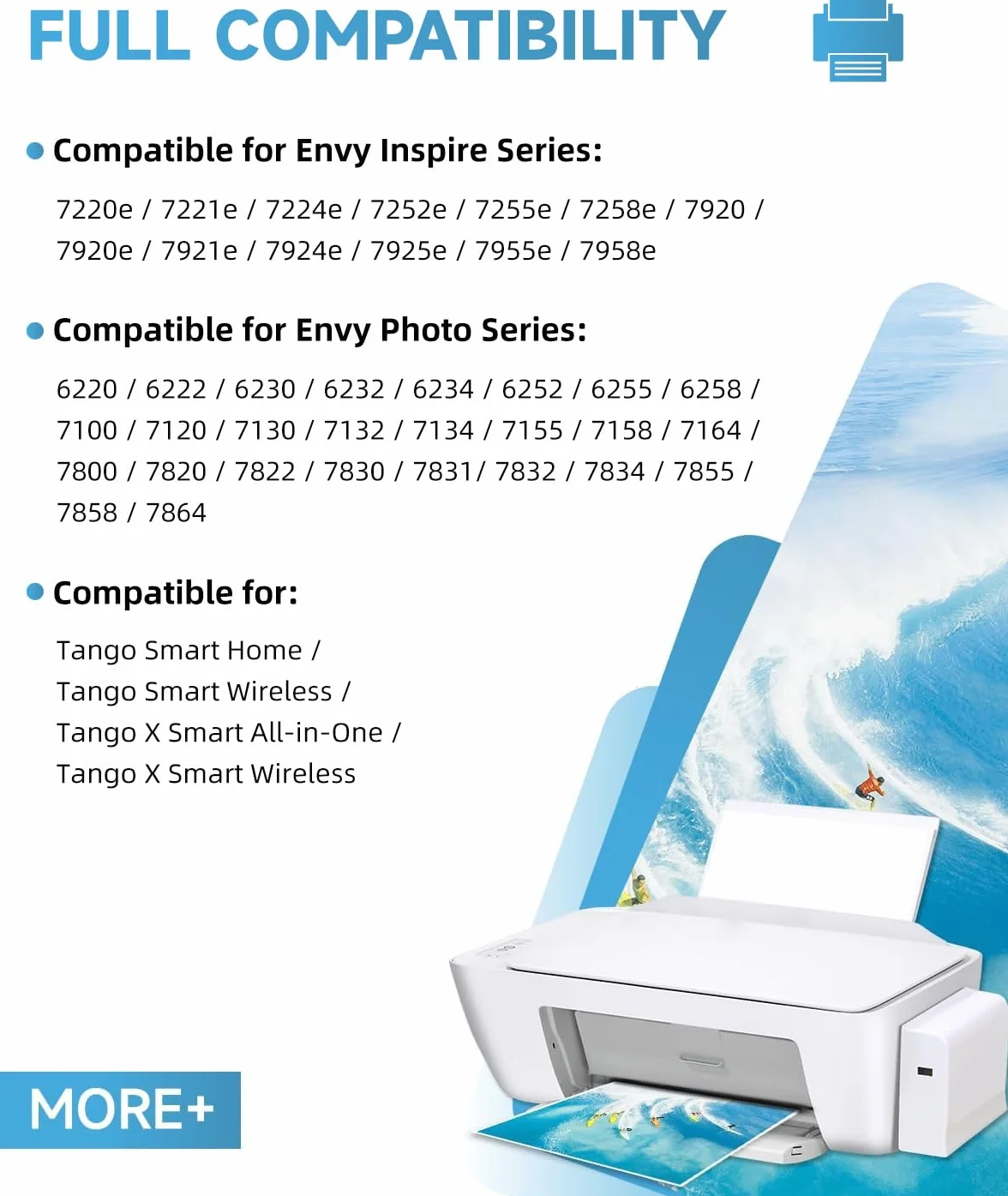 INKYEAH Wkłady 303 XL czarny i kolorowy regenerowany wkład do HP 303, tusz do drukarki Envy Photo 7134, 7830, 6232, 6230, 7130, 6220, 6234, 7100, 7155, 7800, 7834