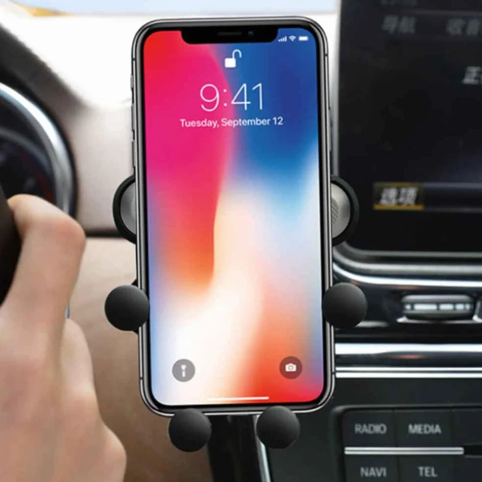 Uchwyt na telefon komórkowy mechaniczna blokada grawitacyjna samochodowy klips na wylot powietrza uchwyt nawigacyjny do telefonu komórkowego do Smart 451 453 Fortwo Forfour samochodowy uchwyt na