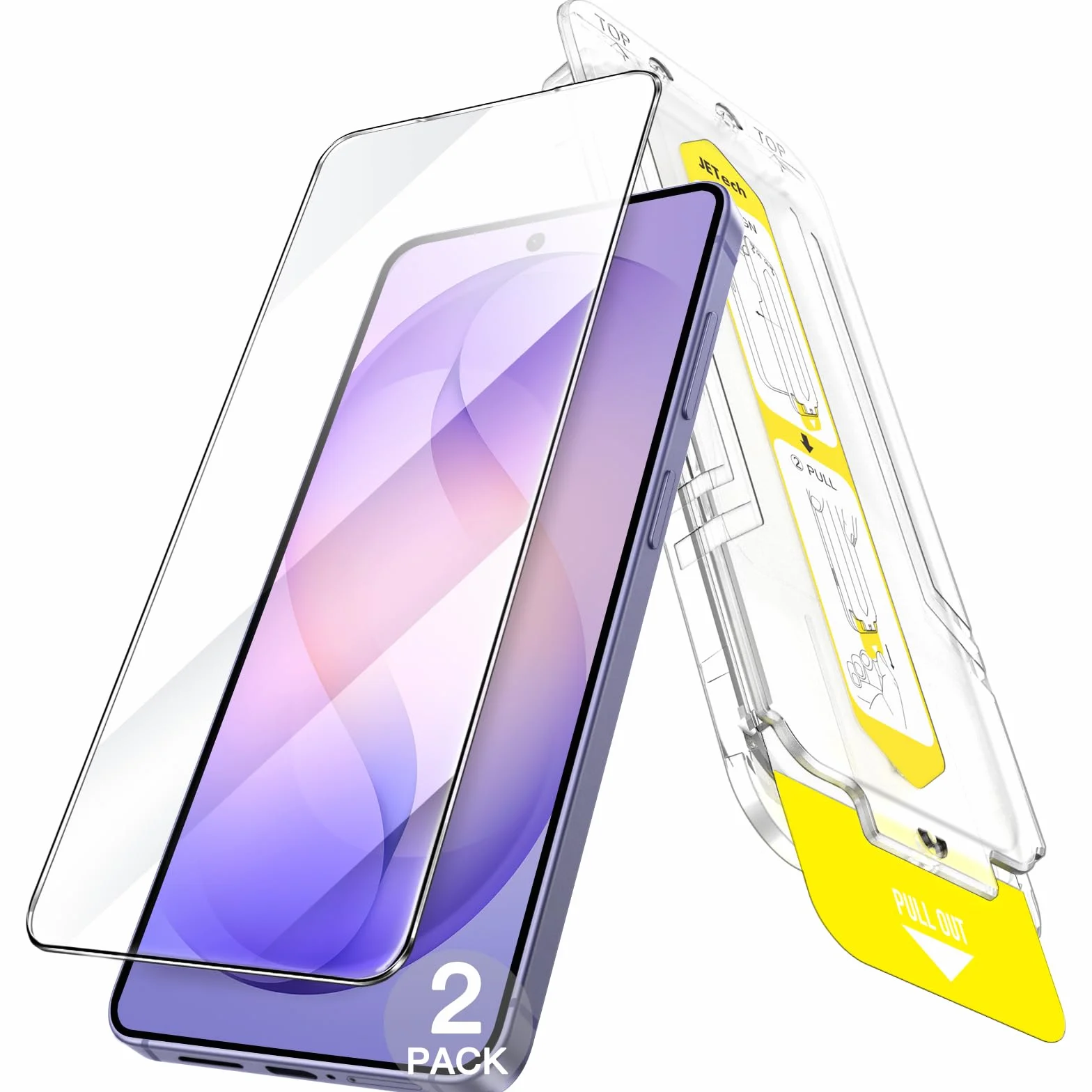 JETech Ochraniacz Ekranu dla Samsung Galaxy S26 Ultra, Zestaw do Łatwej Instalacji w 10 Sekund z Jednoetapową Tacą Wyrównującą, 9H Szkło Hartowane Film, HD Wyraźny, 2 Sztuki