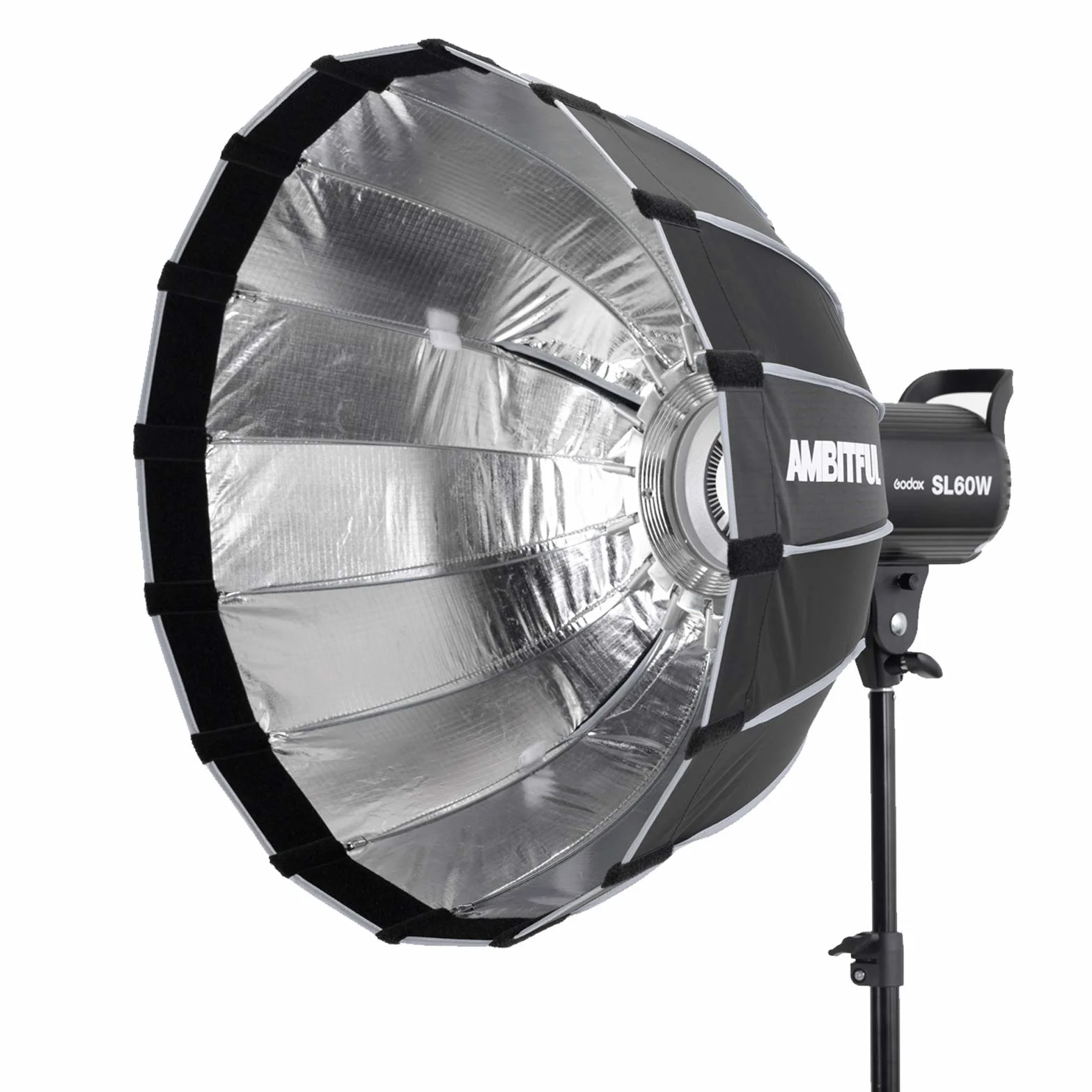 Godox SL-60 W CRI 95+ LED lampa wideo SL60 W 5600 K uchwyt Bowens AMBITFUL P60 Softbox, torba do przenoszenia, stojak na światło, pilot zdalnego sterowania RC-A5