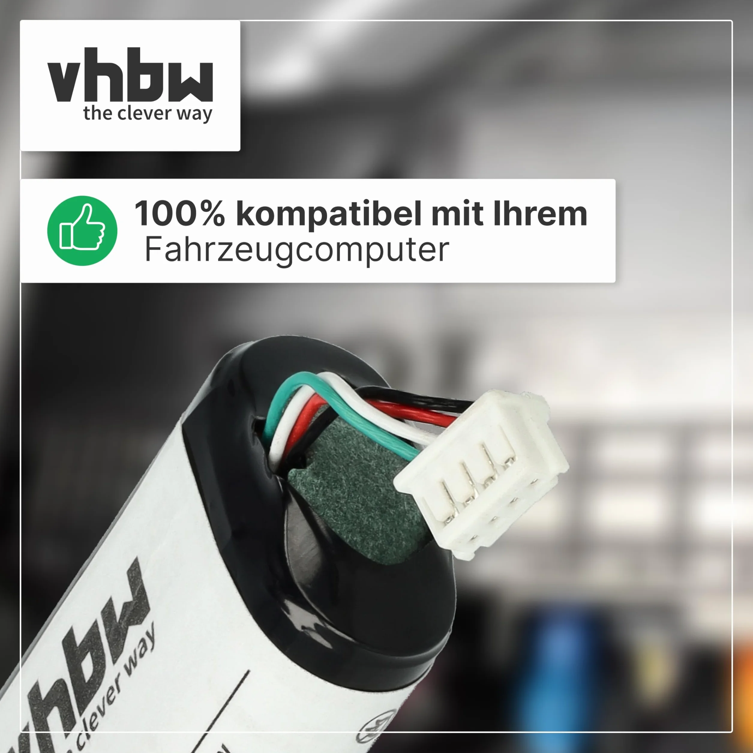 vhbw Akumulator kompatybilny z Audi A6 S6 Avant qu. 2016-2017 Auto (1,49 Ah, 7,3 V, litowo-jonowy)