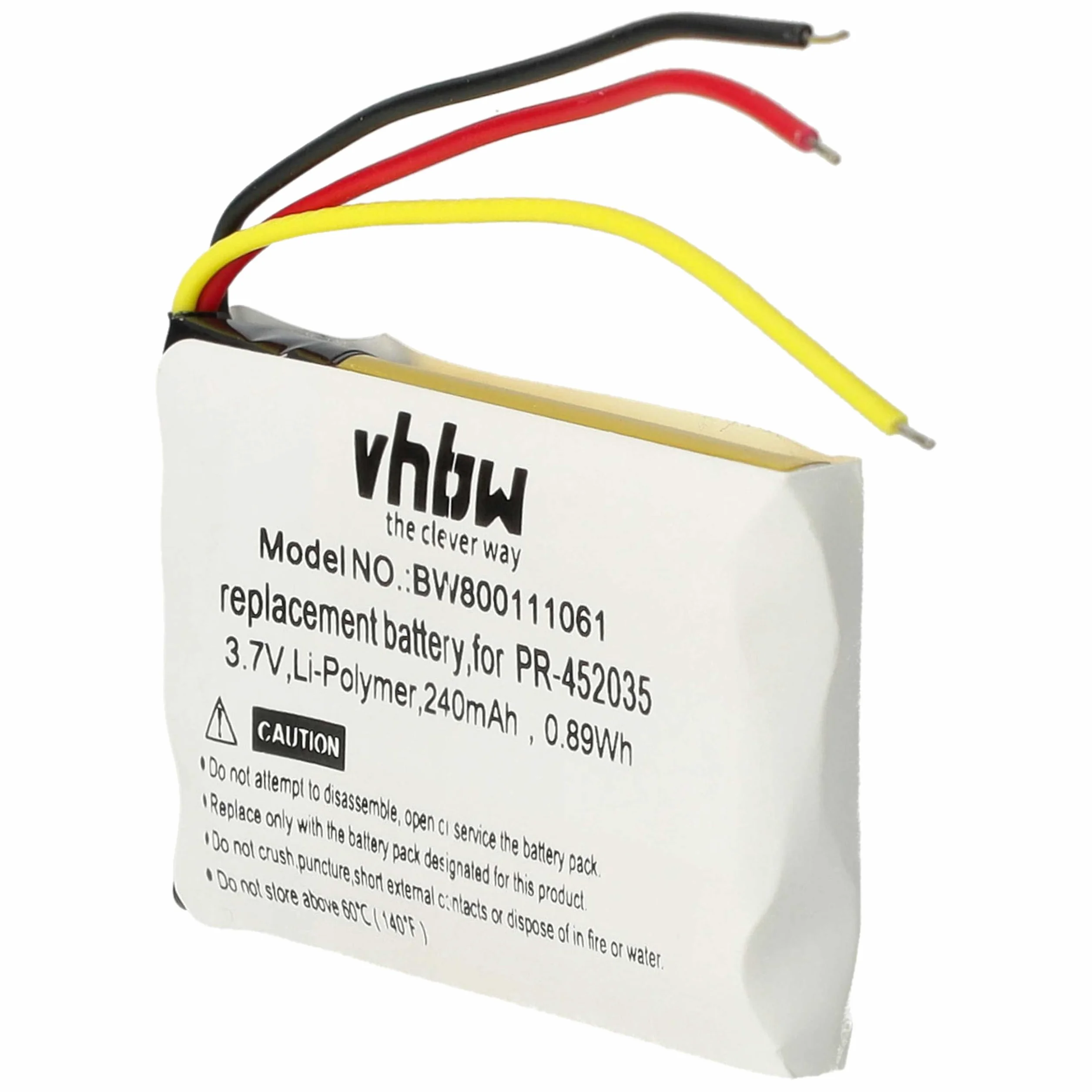 vhbw Bateria zamienna do Mio 338040000101, 402035 (1ICP5/21/36) do bezprzewodowych słuchawek (240 mAh, 3,7 V, litowo-polimerowy)
