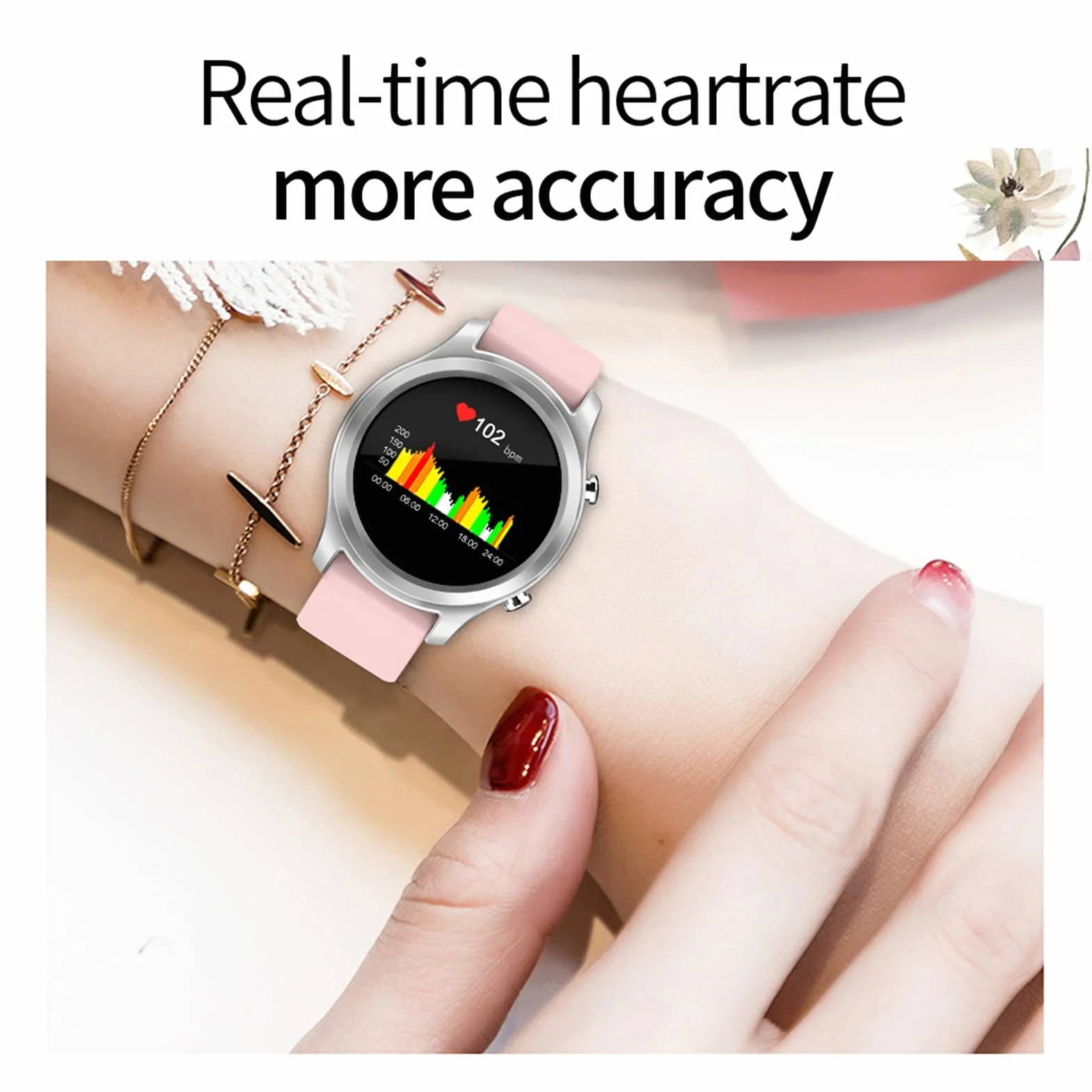 Inteligentny zegarek Zegarek fitness Monitor aktywności fizycznej z monitorowaniem temperatury Tętno Ciśnienie krwi Tlen we krwi IP68 Wodoodporny Smartwatch Zegarek fitness Inteligentny zegarek dla